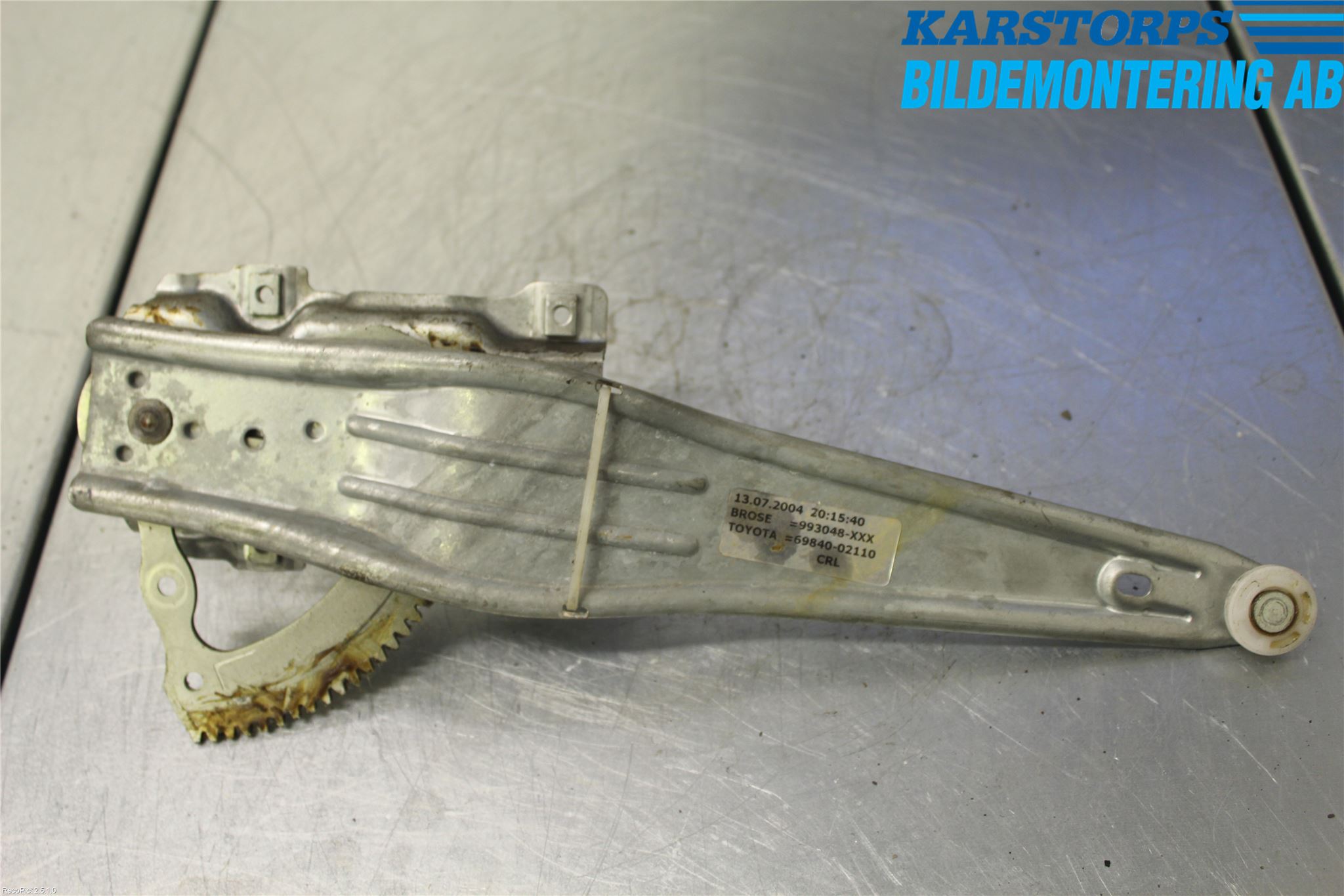 Toyota COROLLA 02-07 Fönsterhissmekanism