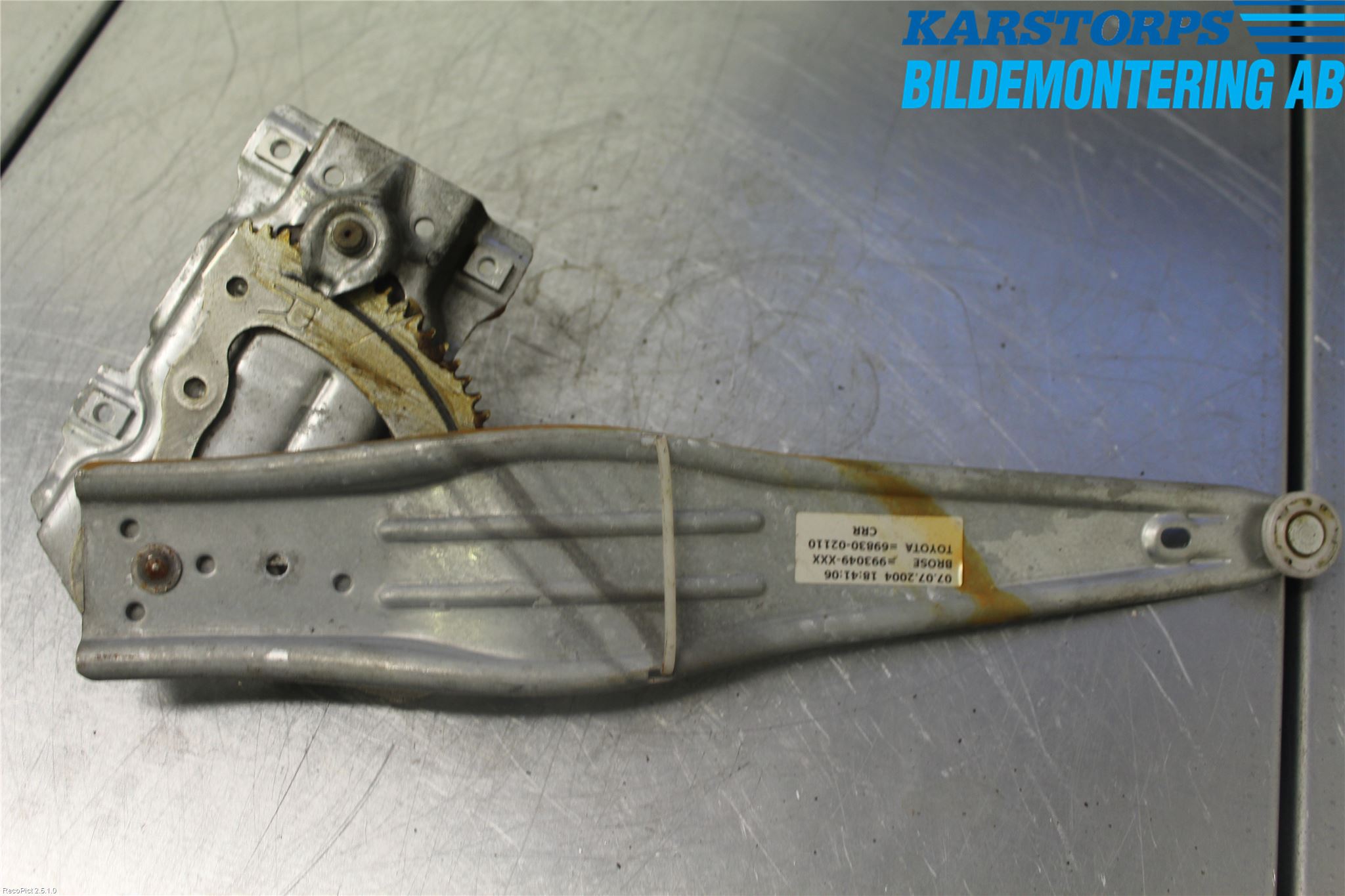 Toyota COROLLA 02-07 Fönsterhissmekanism