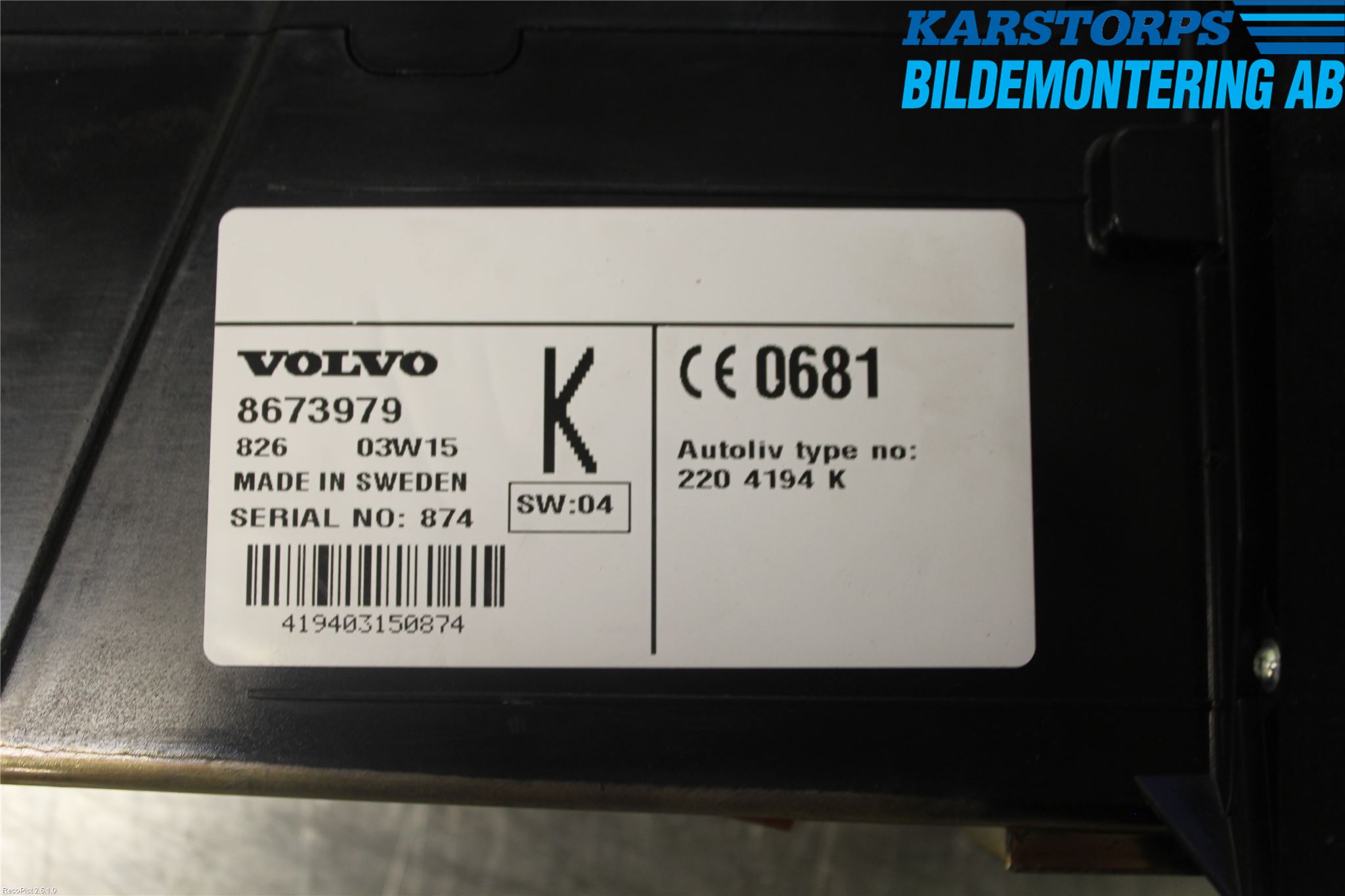Volvo S80 04-06 Telefon