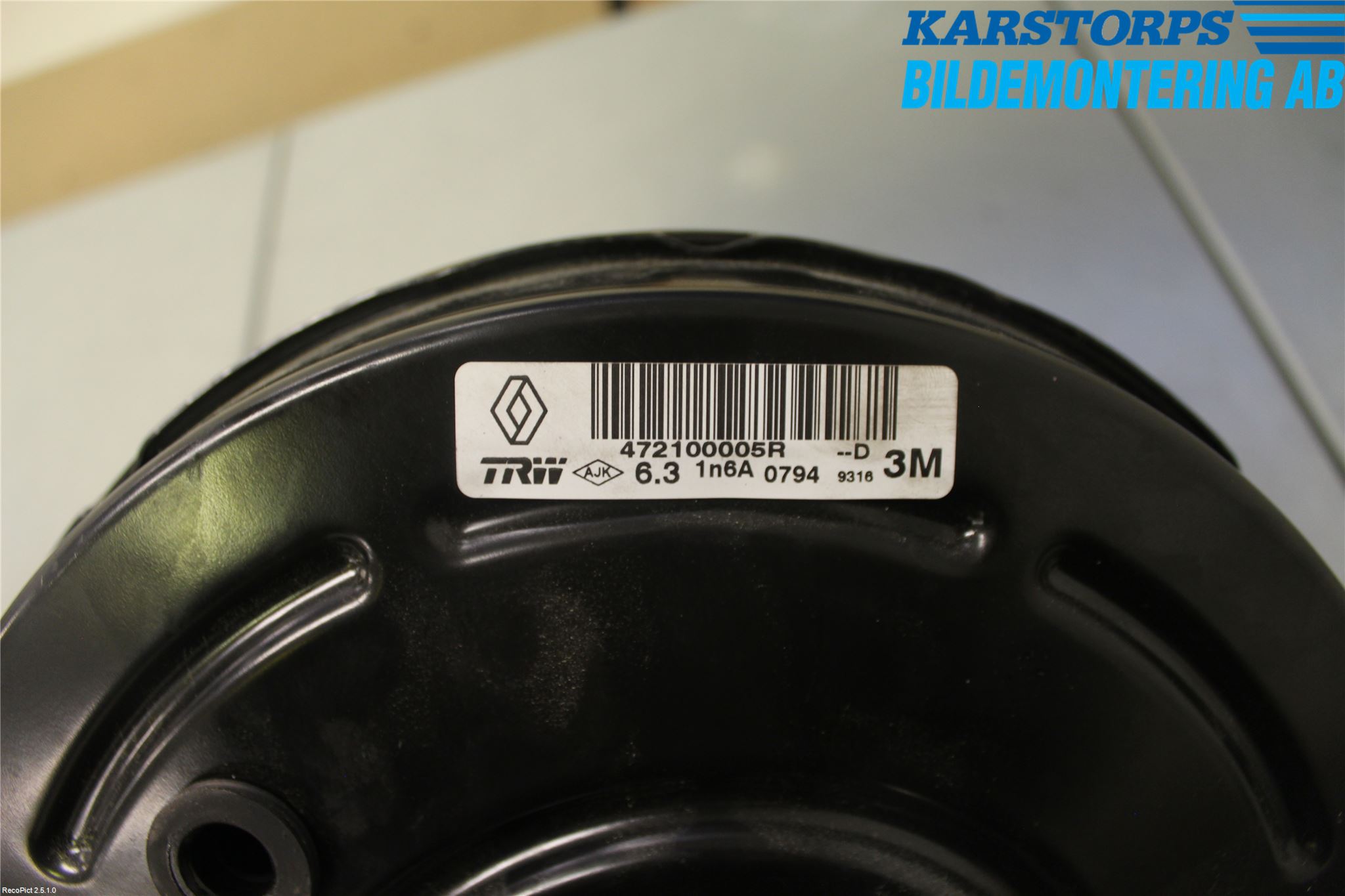 Renault MEGANE III 09-15 Bromsservo