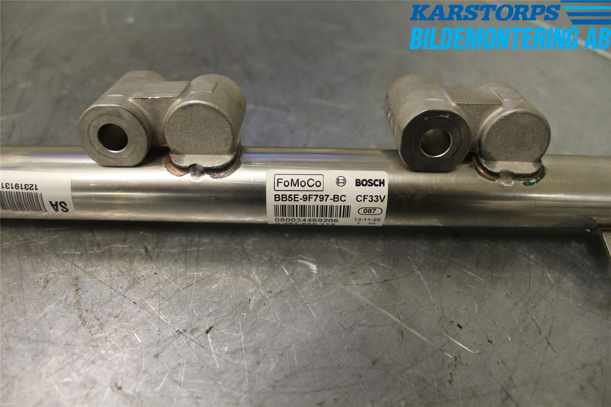 Jaguar XF 08-15 Inj. Fuelrail