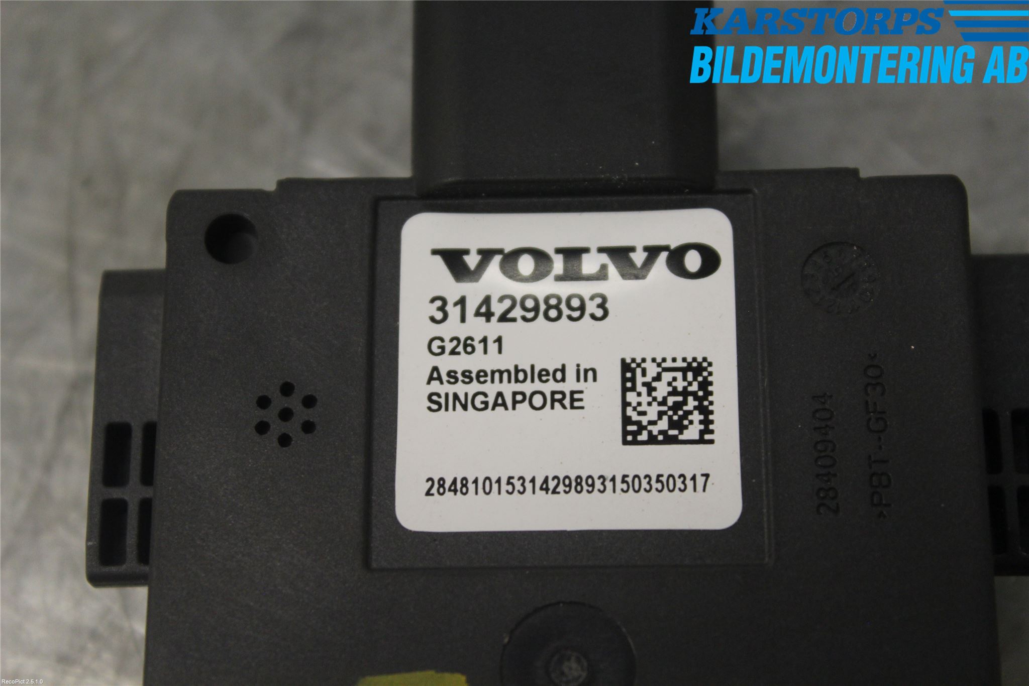 Volvo V60 14-18 Sensor Aktivt Kollisionsskydd