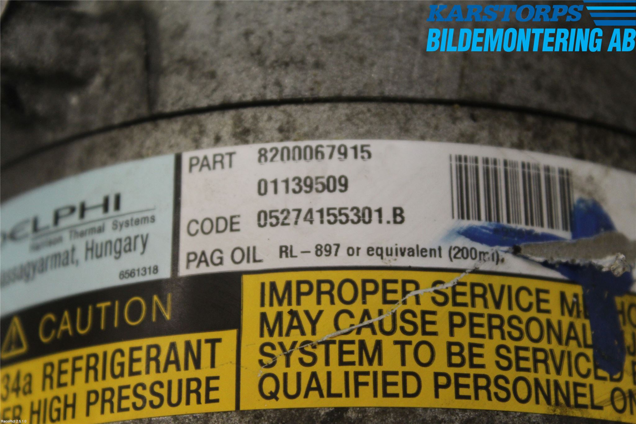 Renault ESPACE/GRAND ESPACE 04-14 Ac Kompressor