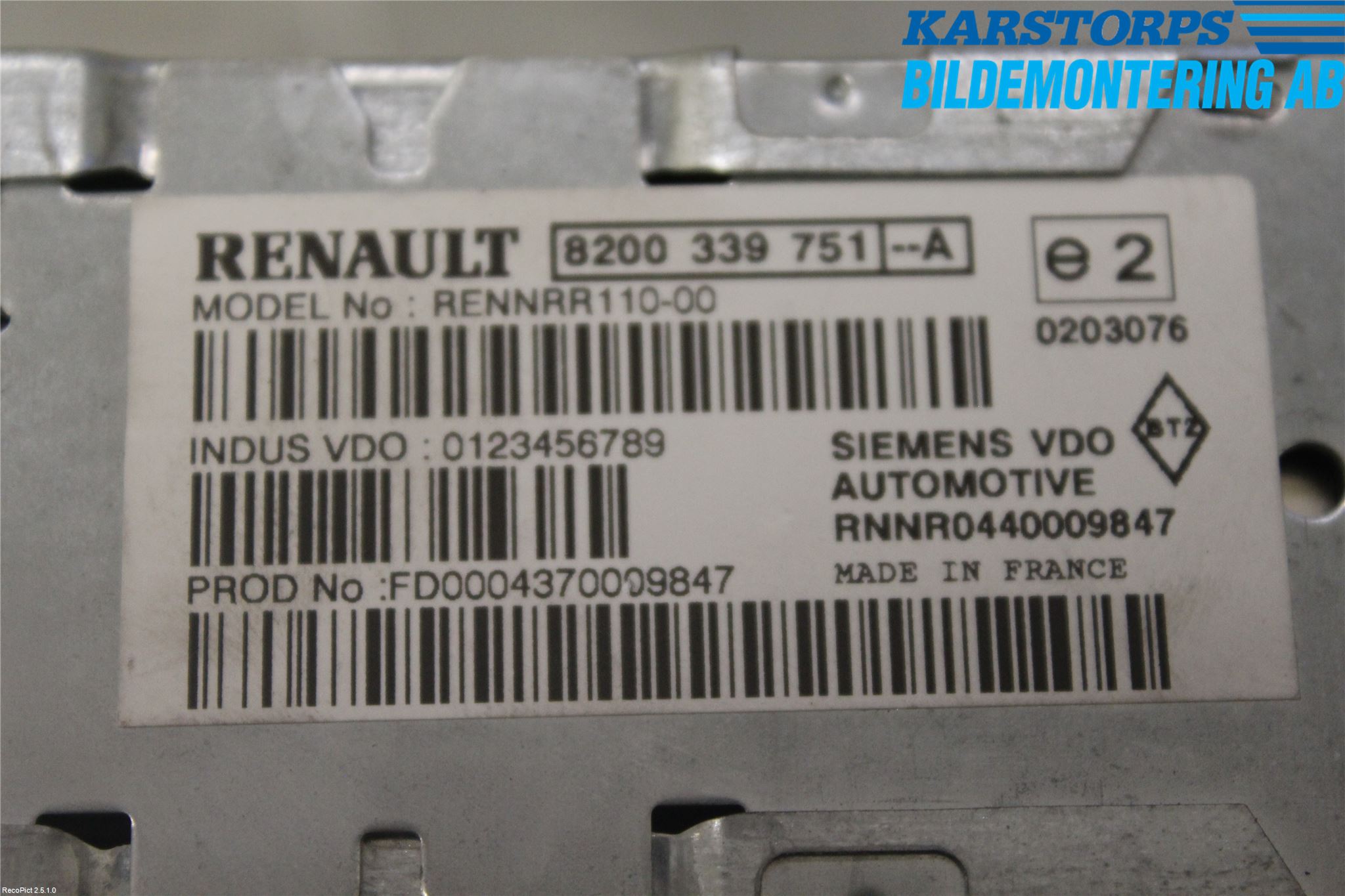 Renault ESPACE/GRAND ESPACE 04-14 Gps Navigator