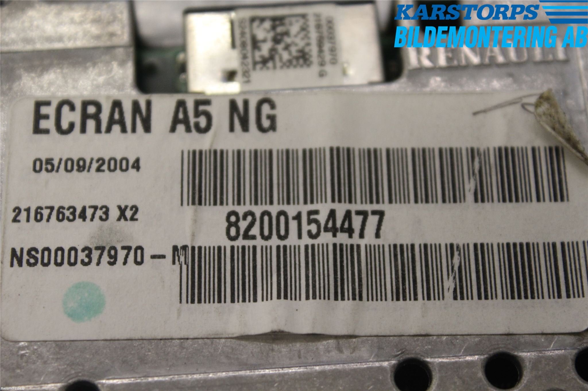 Renault ESPACE/GRAND ESPACE 04-14 Multifunktionsdisplay