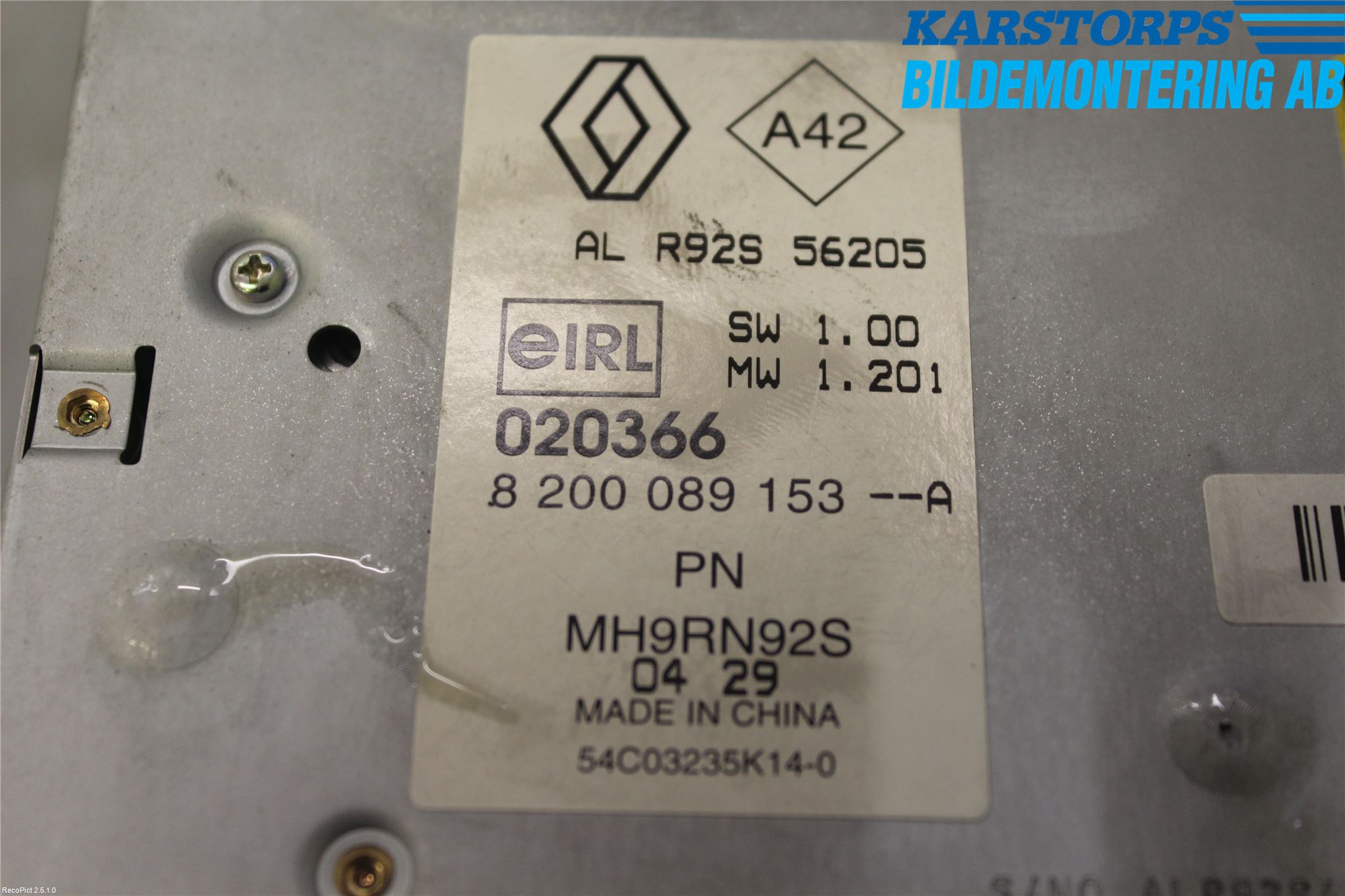 Renault ESPACE/GRAND ESPACE 04-14 Cd Radio - Multimediapanel