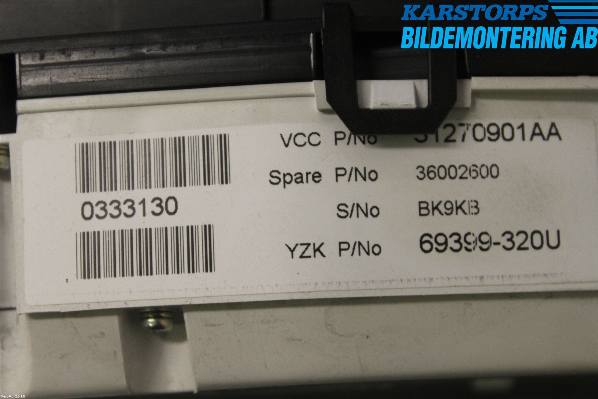 Volvo V70 08-13 Instrument Komb