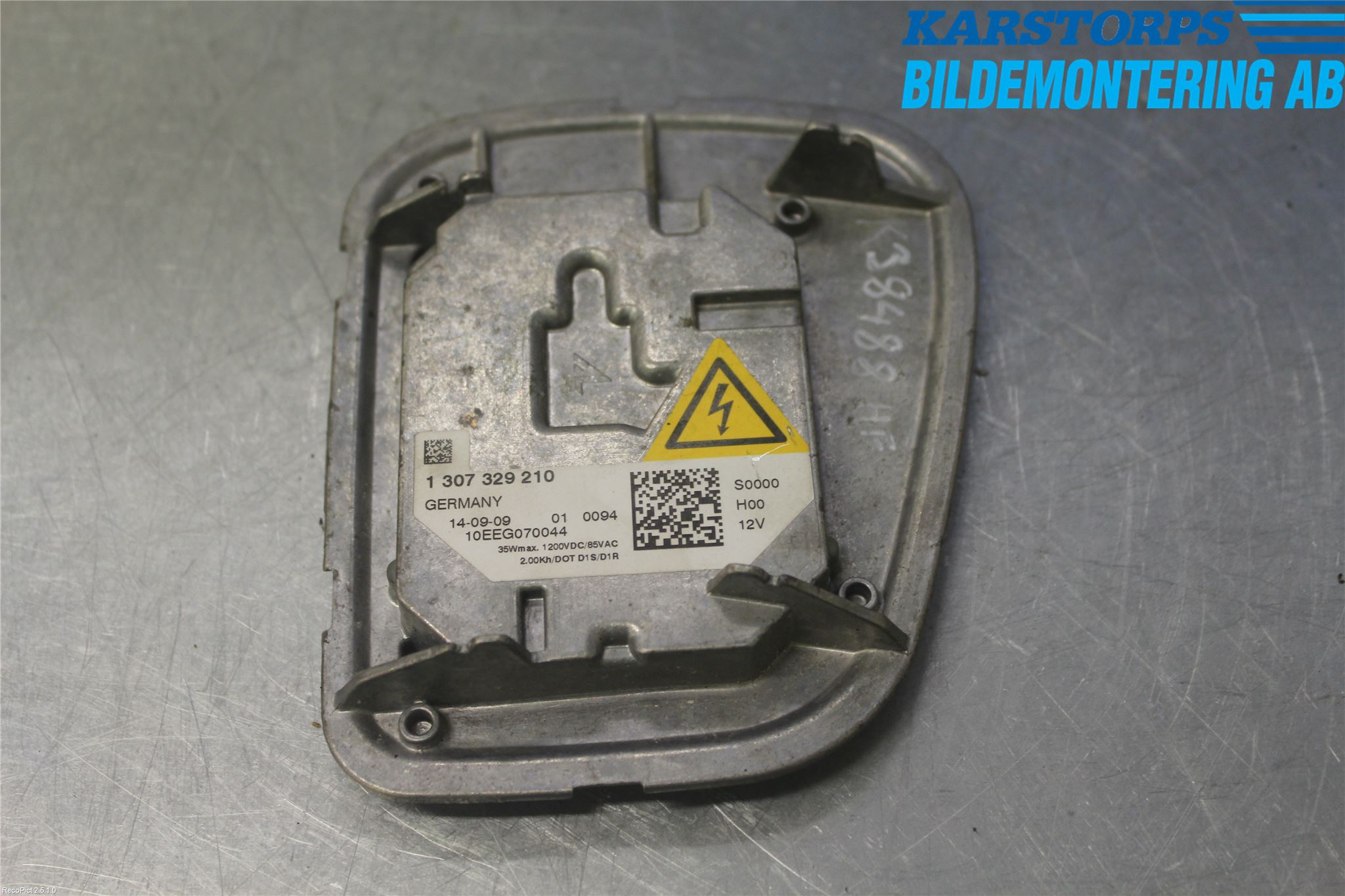 Volvo V50 08-12 Styrenhet Strålkastare