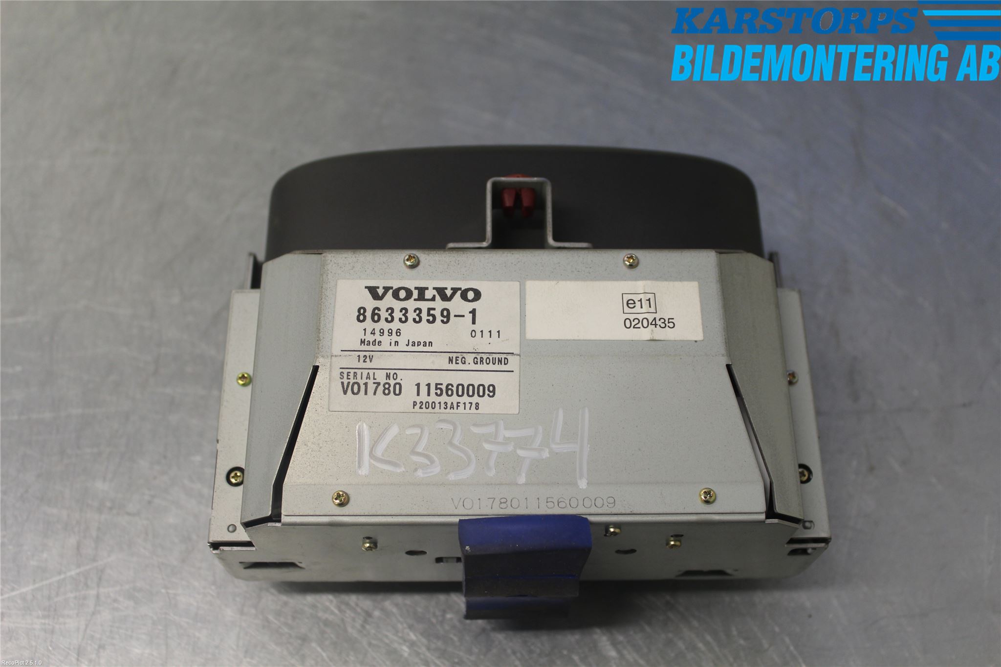 Volvo S60 01-04 Gps Navigator