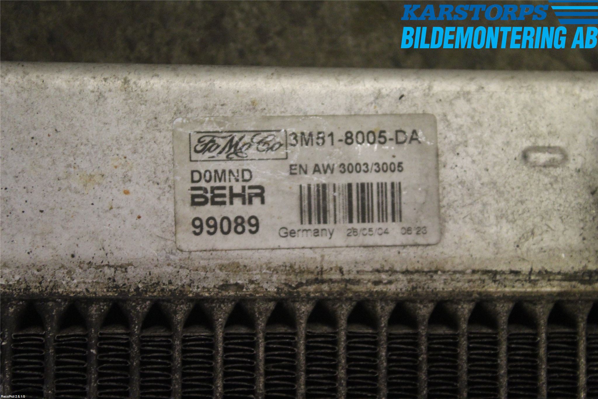 Volvo S40 04-07 Kylare Man