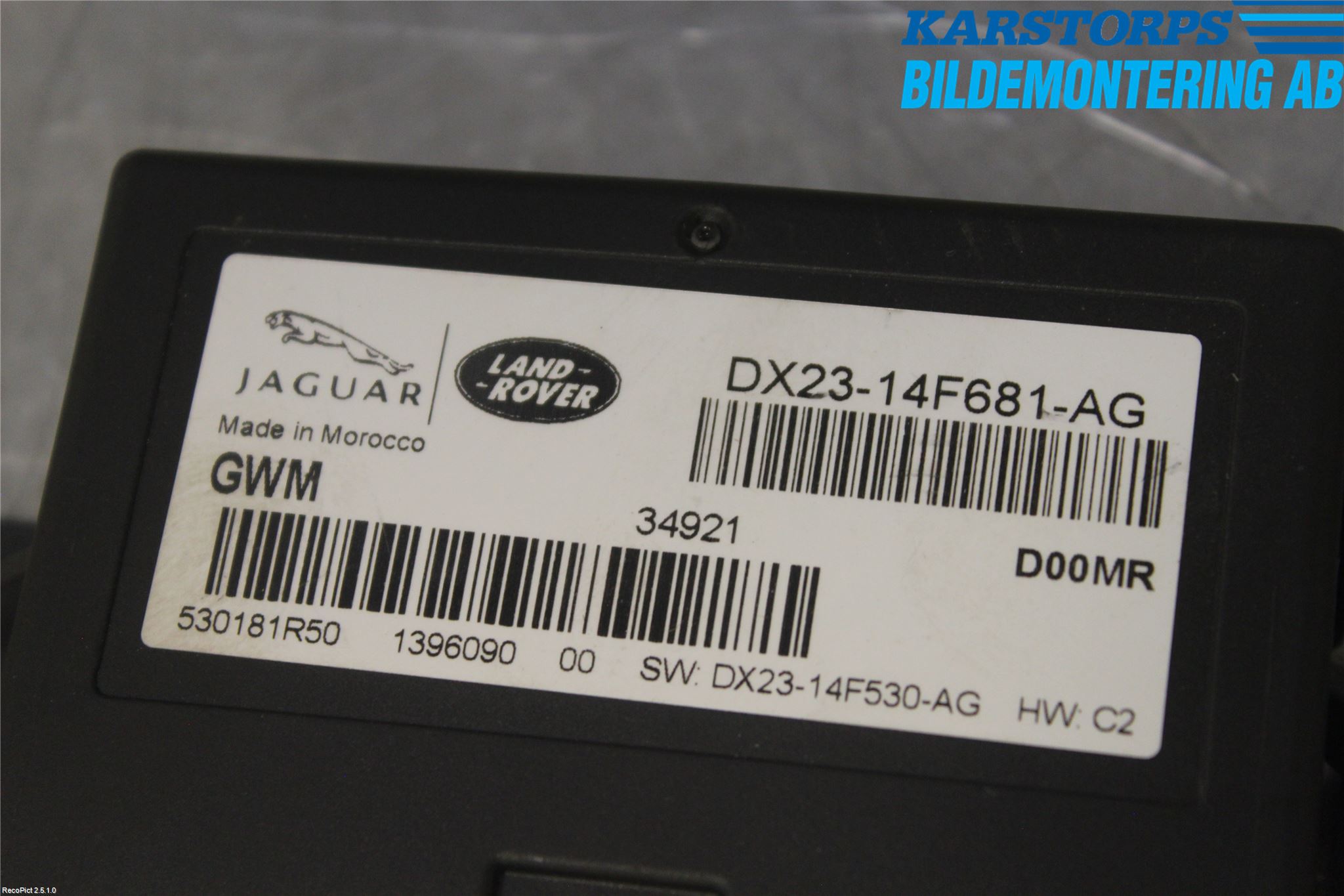 Jaguar XF 08-15 Styrenhet Övrigt