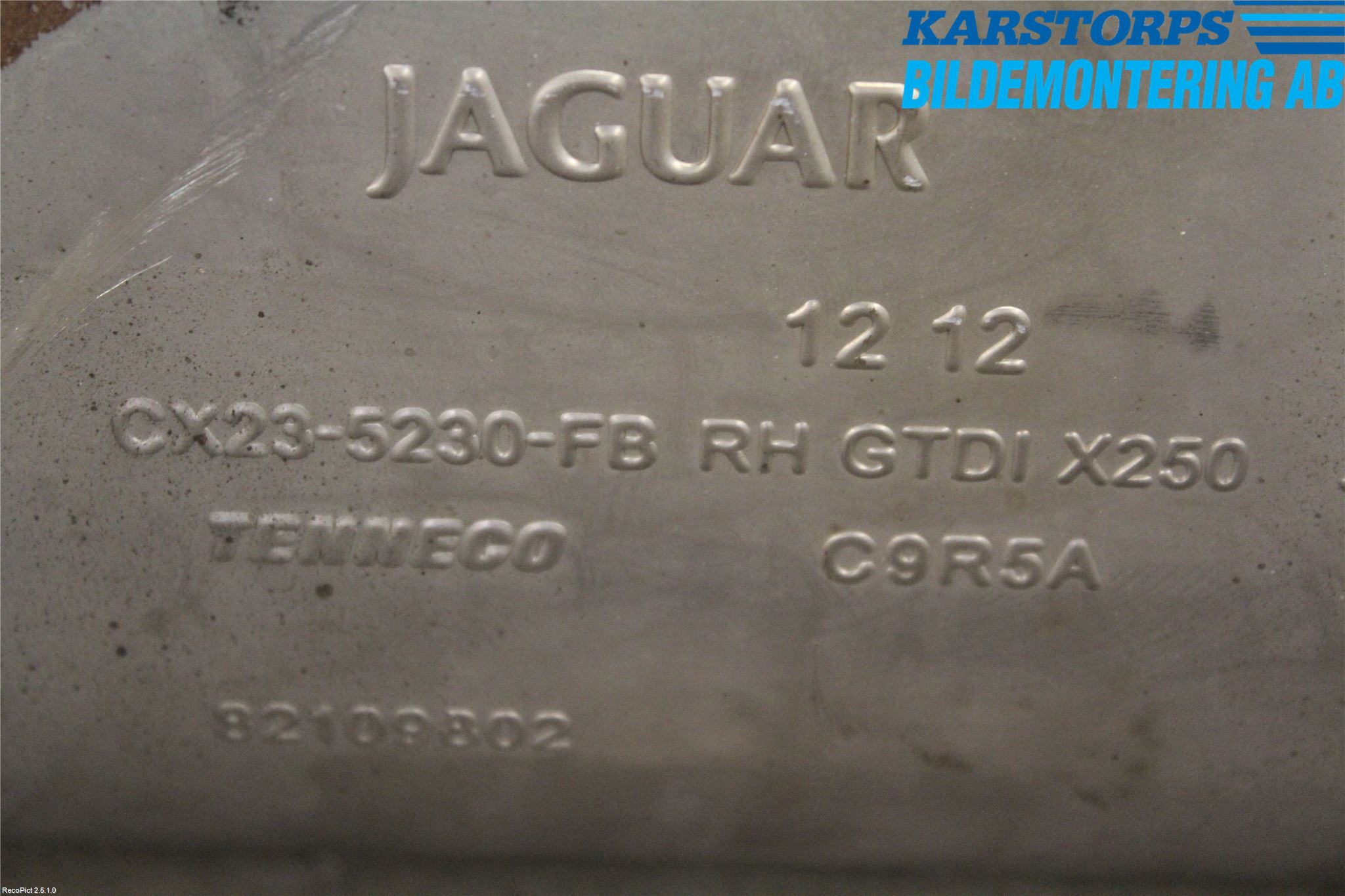 Jaguar XF 08-15 Avgas Bakre Dämpare