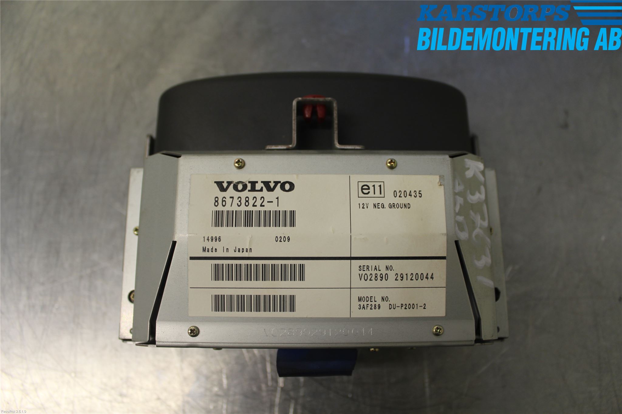 Volvo S60 01-04 Gps Navigator