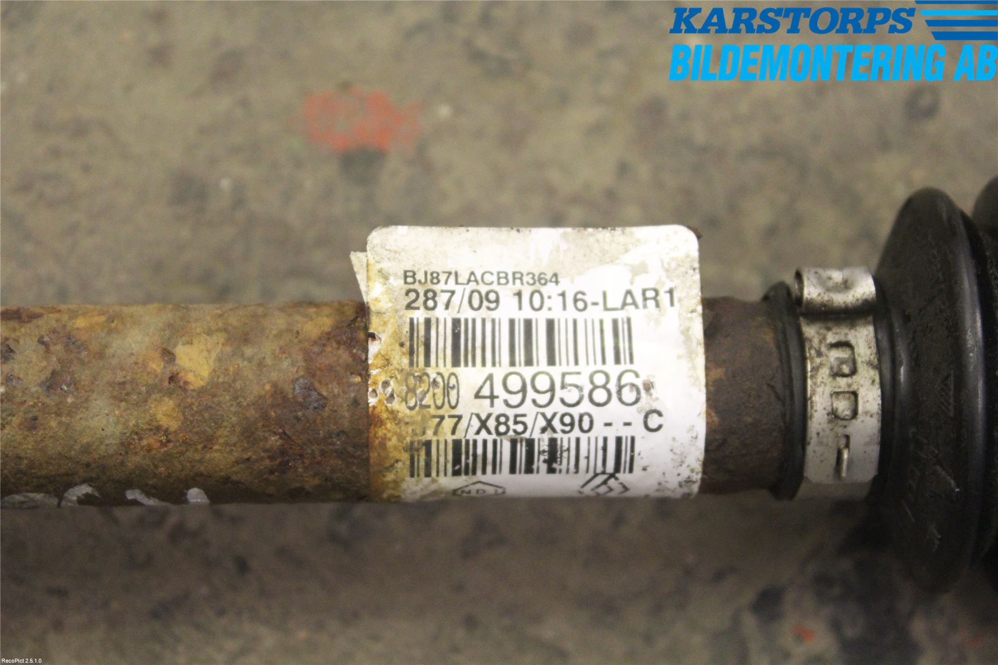 Dacia LOGAN MCV/STEPWAY Drivaxel Fram Höger