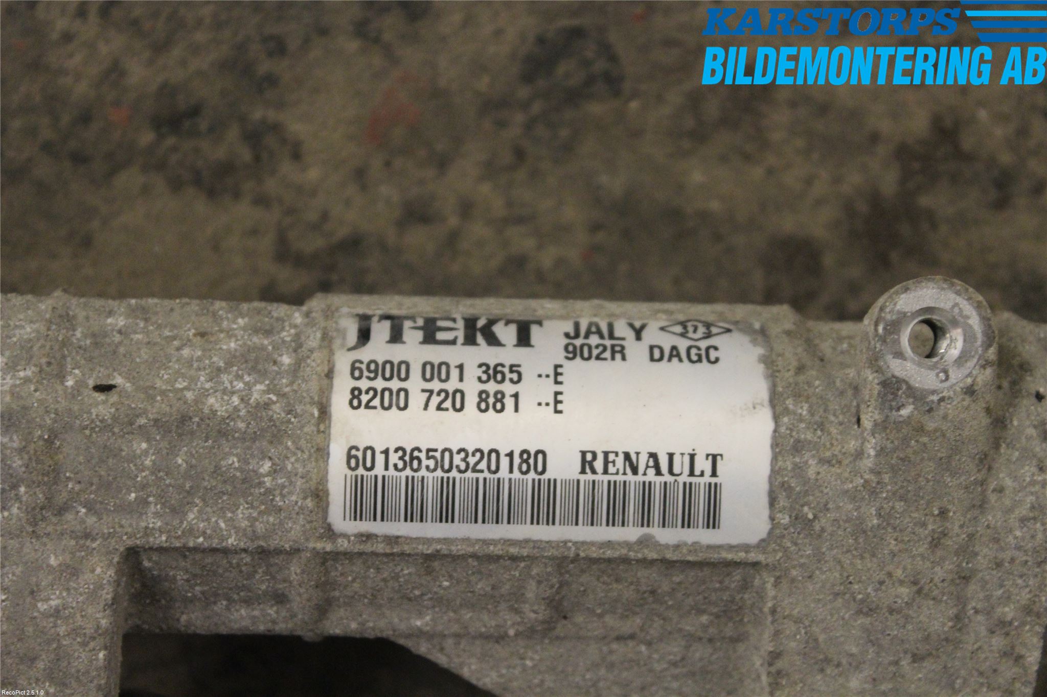 Dacia LOGAN MCV/STEPWAY Styrväxel Servo -Snäcka