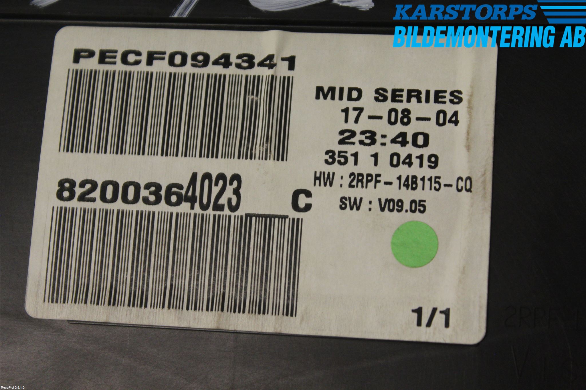 Renault MÉGANE II  03-05 Instrument Komb