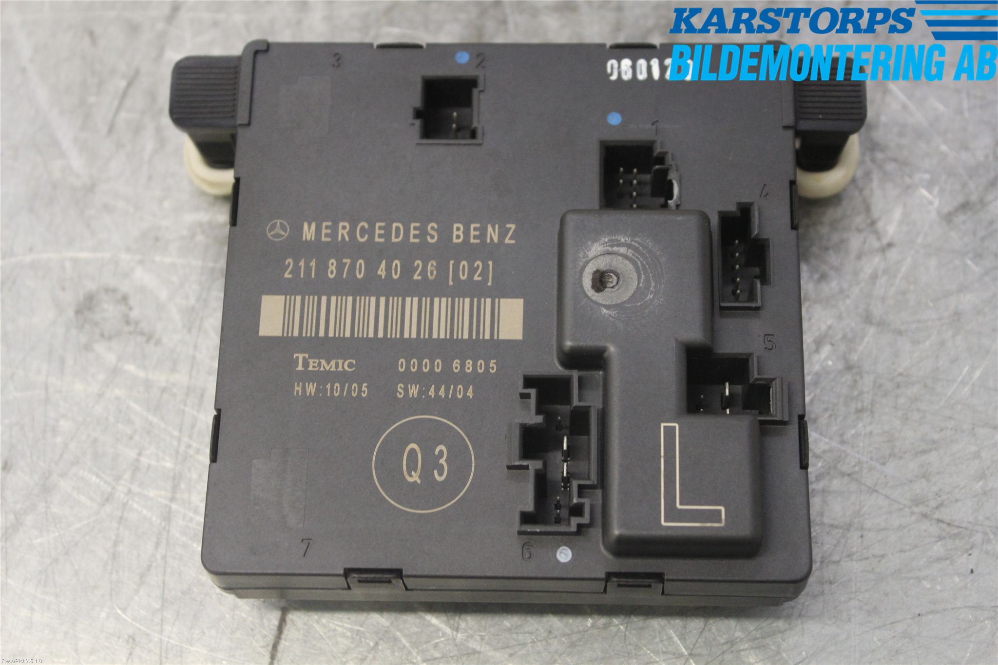 Mercedes-Benz MB E-KLASS (W211) 02-09 Styrenhet Dörr