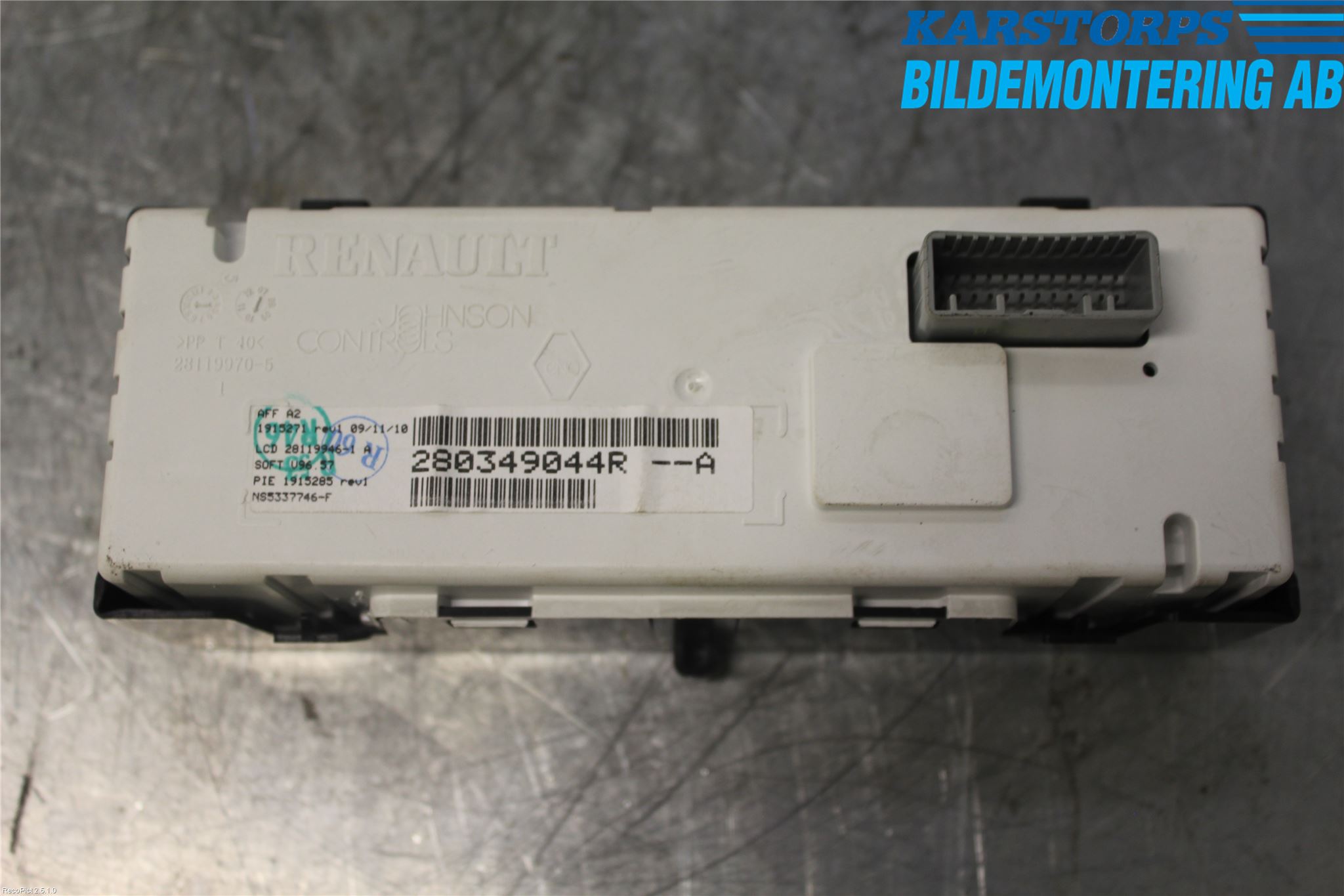 Renault MEGANE III 09-15 Kontrolldisplay