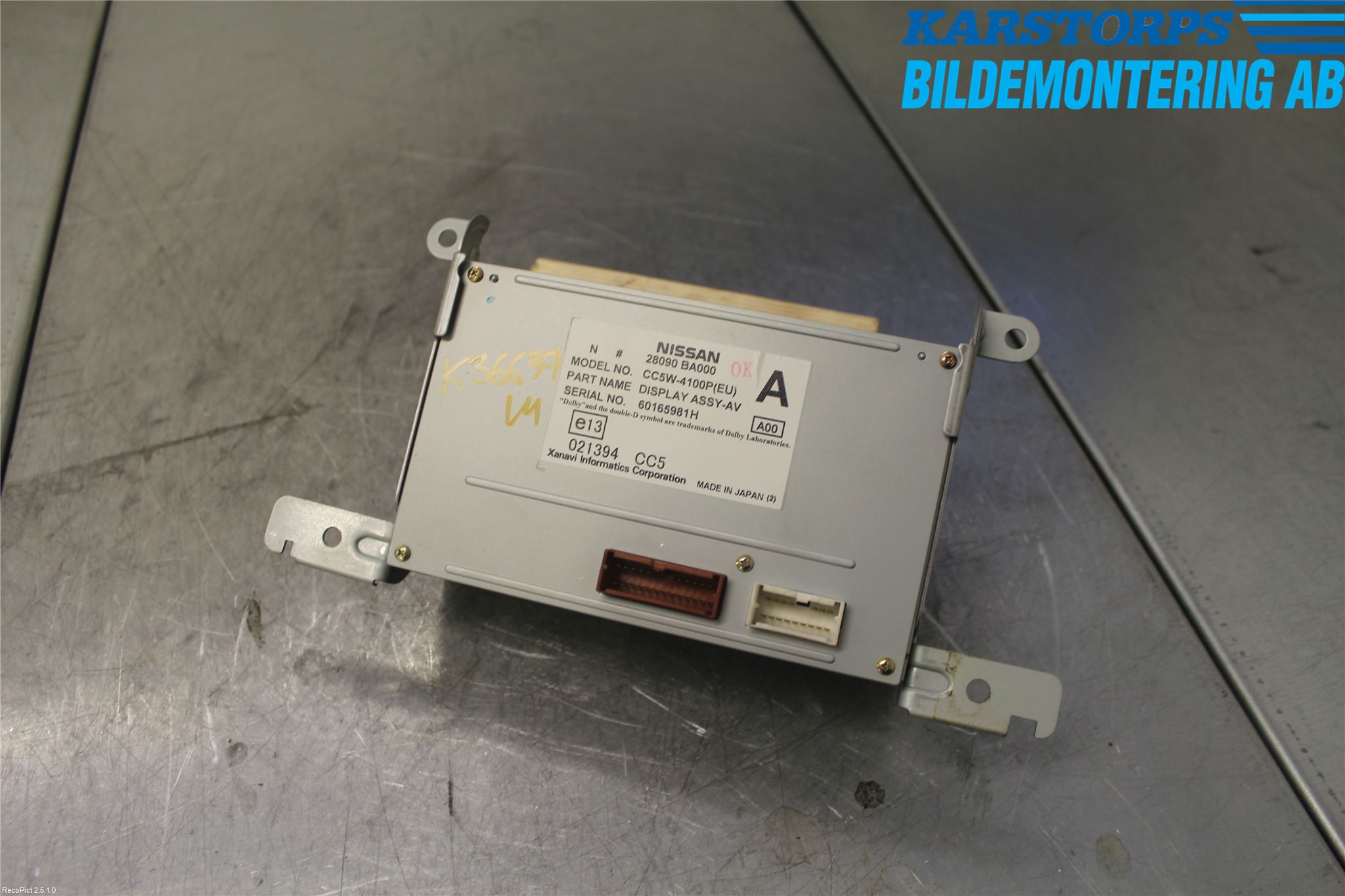 Nissan PRIMERA 02-07 Multifunktionsdisplay