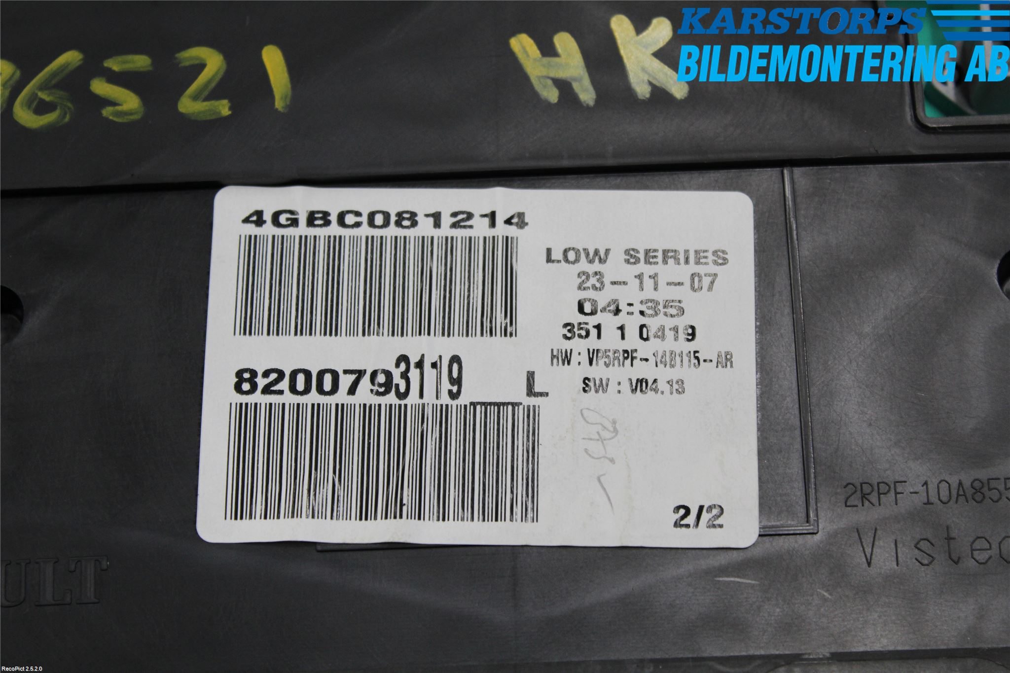 Renault MÉGANE II  06-08 Instrument Komb