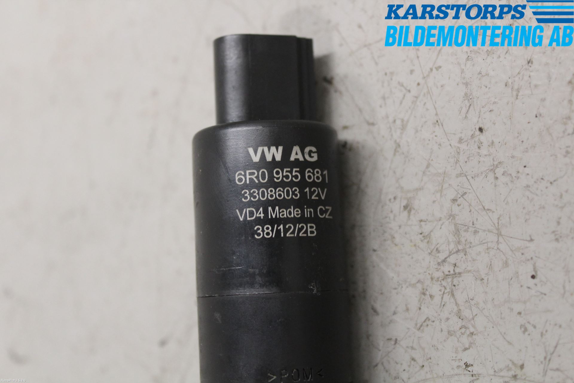 Volkswagen VW PASSAT 11-14 Spolarpump Högtryck