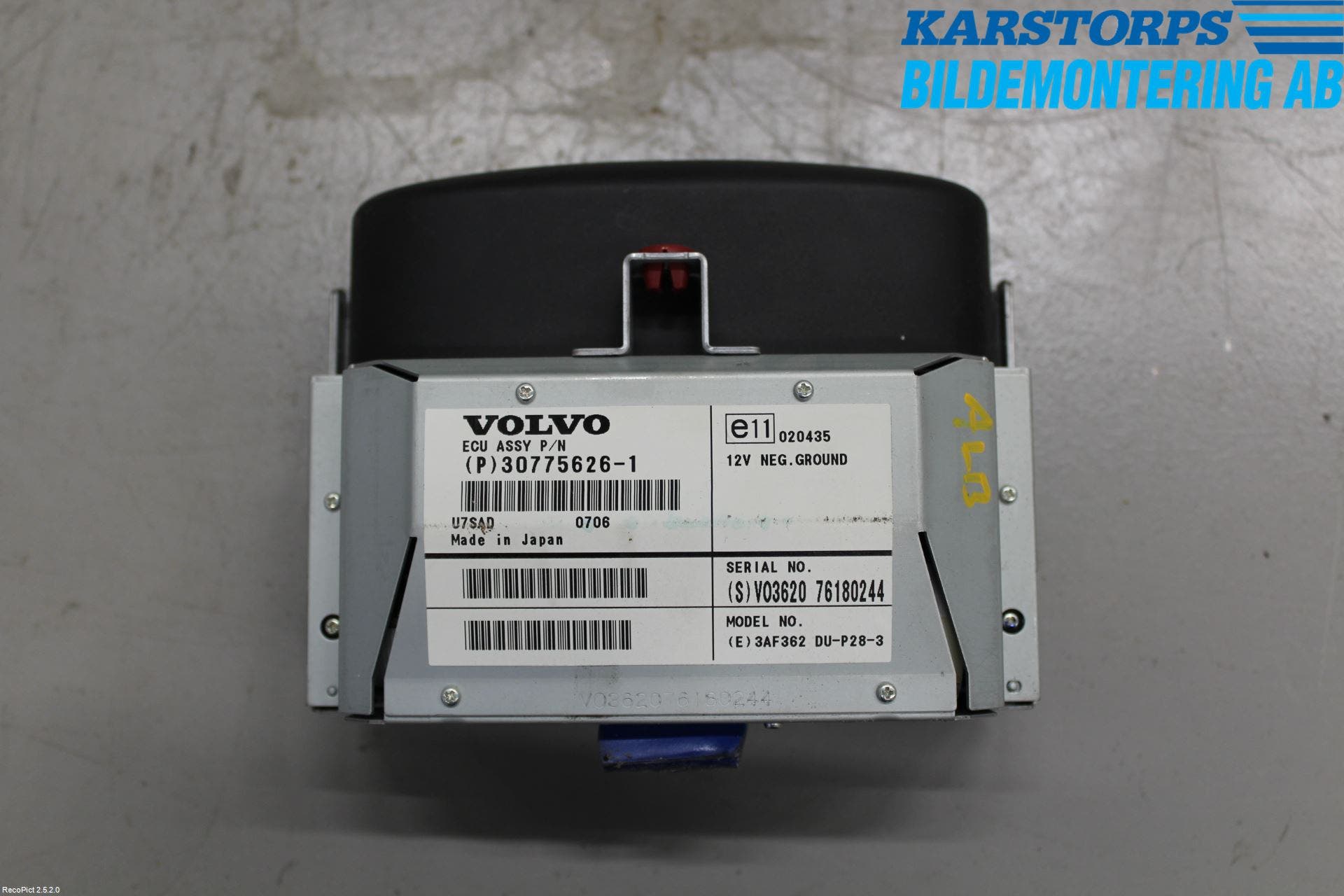 Volvo V70 05-08 Gps Navigator
