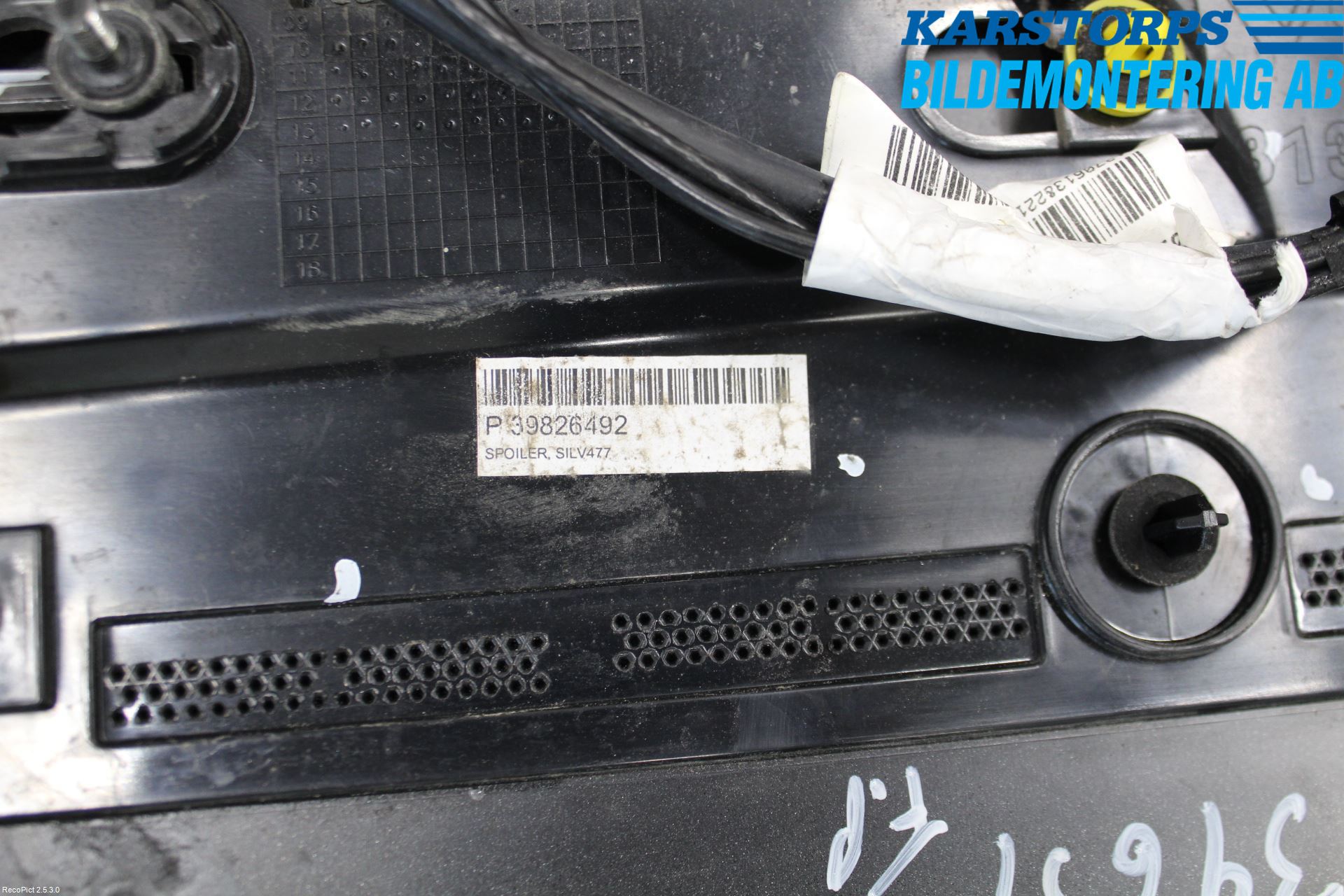 Volvo V60 14-18 Spoiler Baklucka