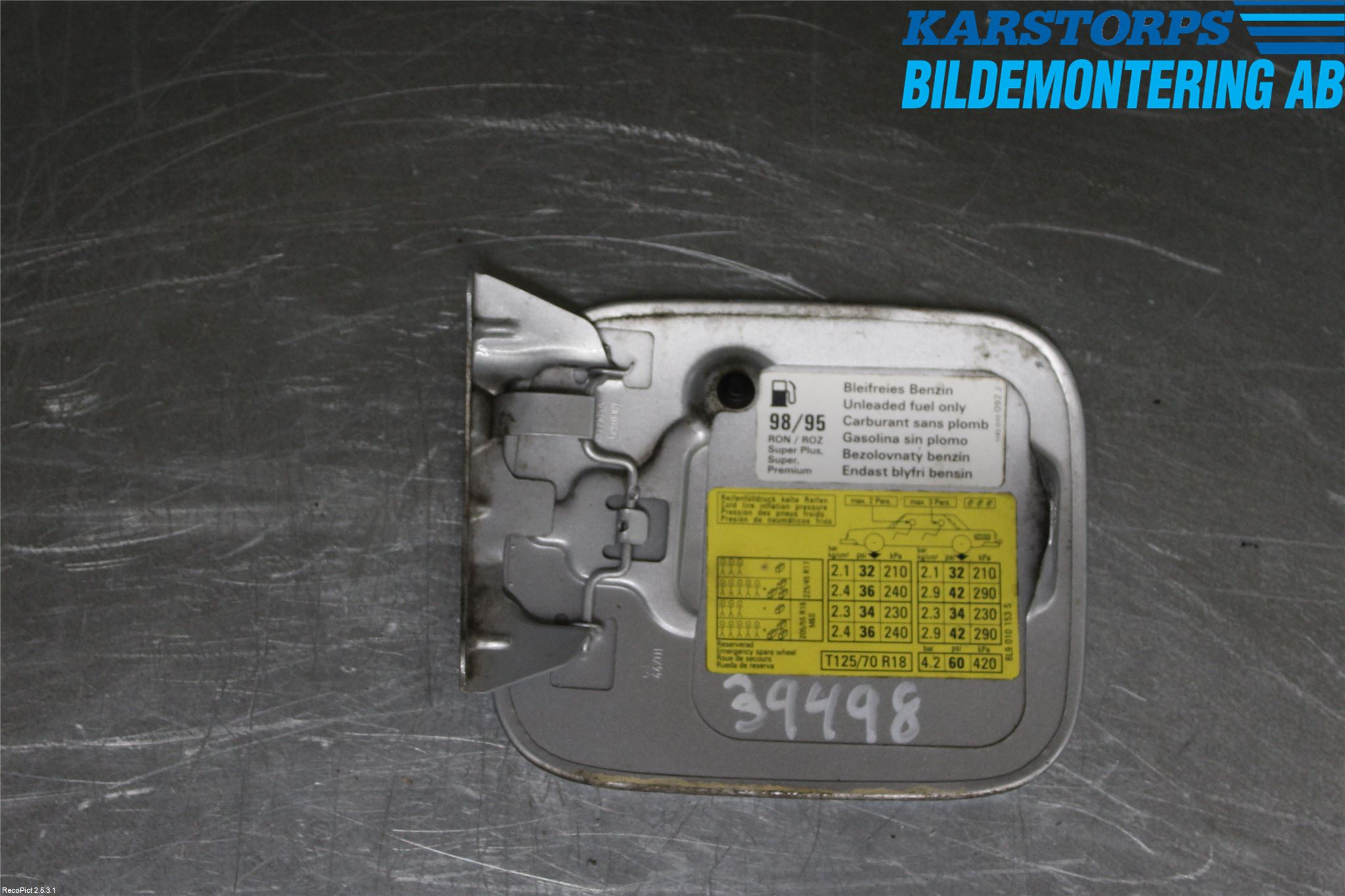 Audi A3/S3     96-03 Tanklucka