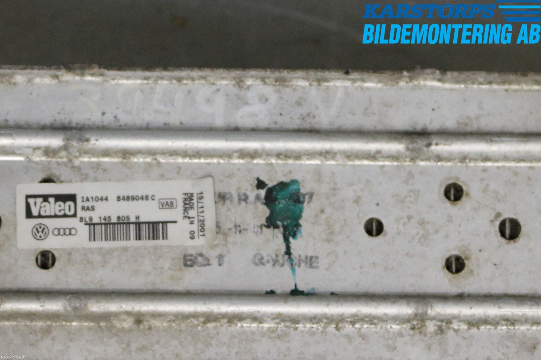 Audi A3/S3     96-03 Laddluft-Intercooler Kyl