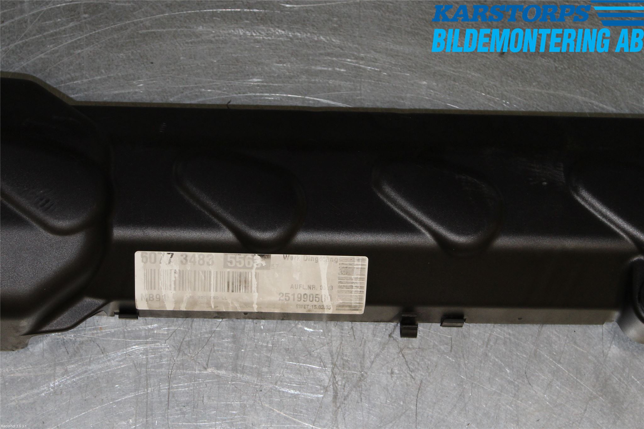 BMW 5 E60/61 Sed/Tou 02-10 Motorkåpa