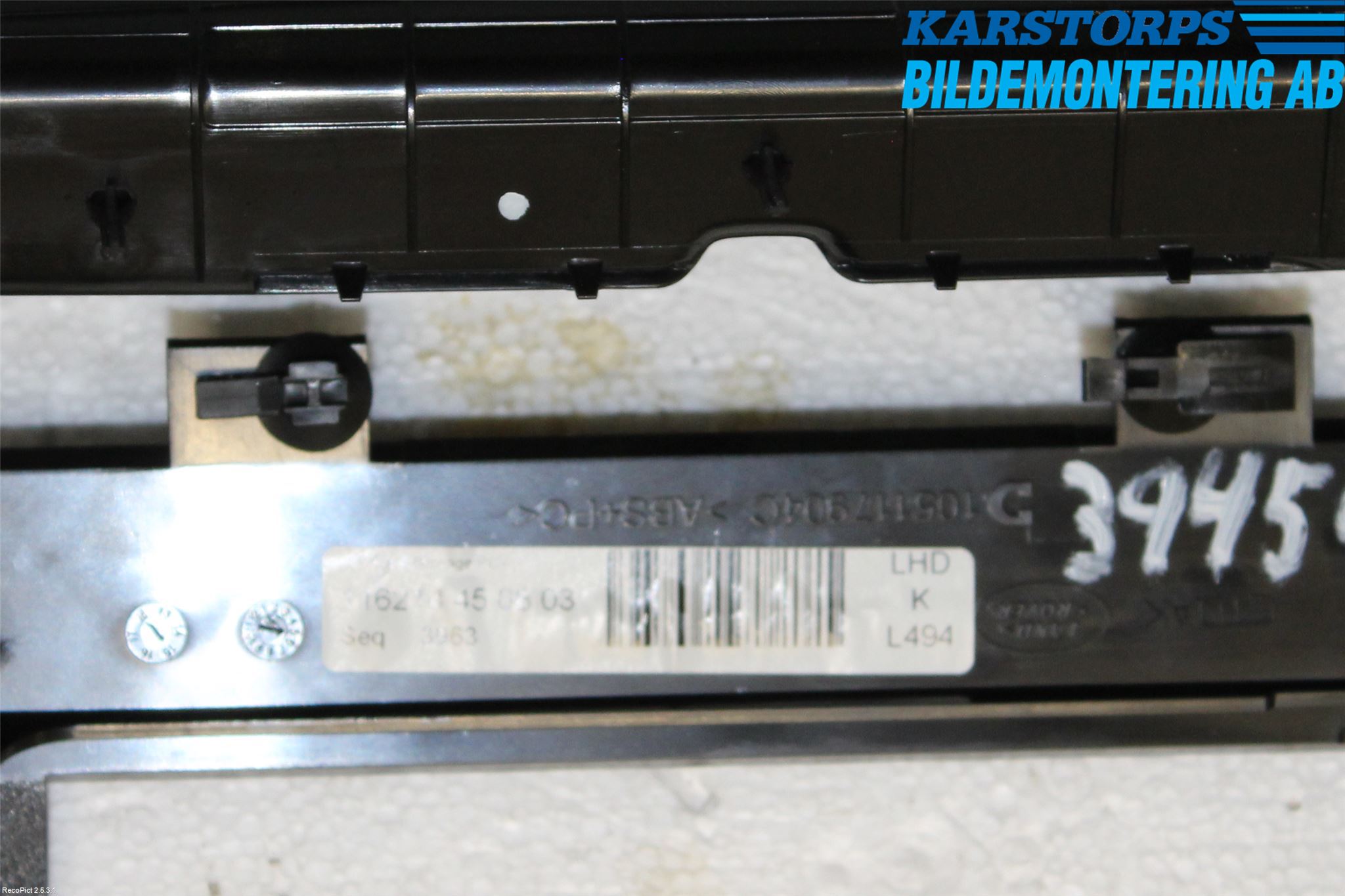 Landrover RANGE ROVER SPORT (L494) 14-22 Instrumentbräda Förvaringsfack