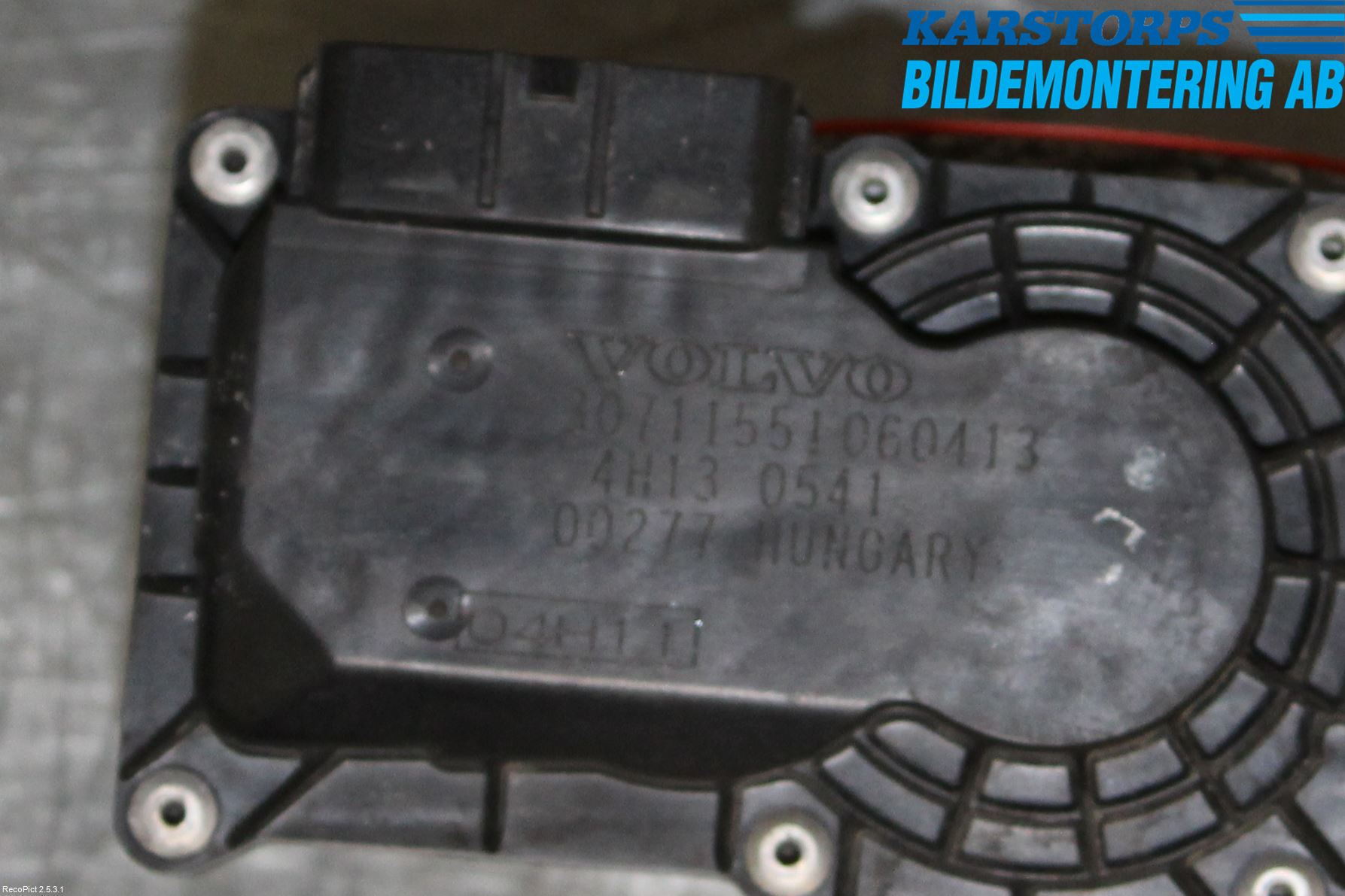 Volvo S60 05-10 Injspjällhus