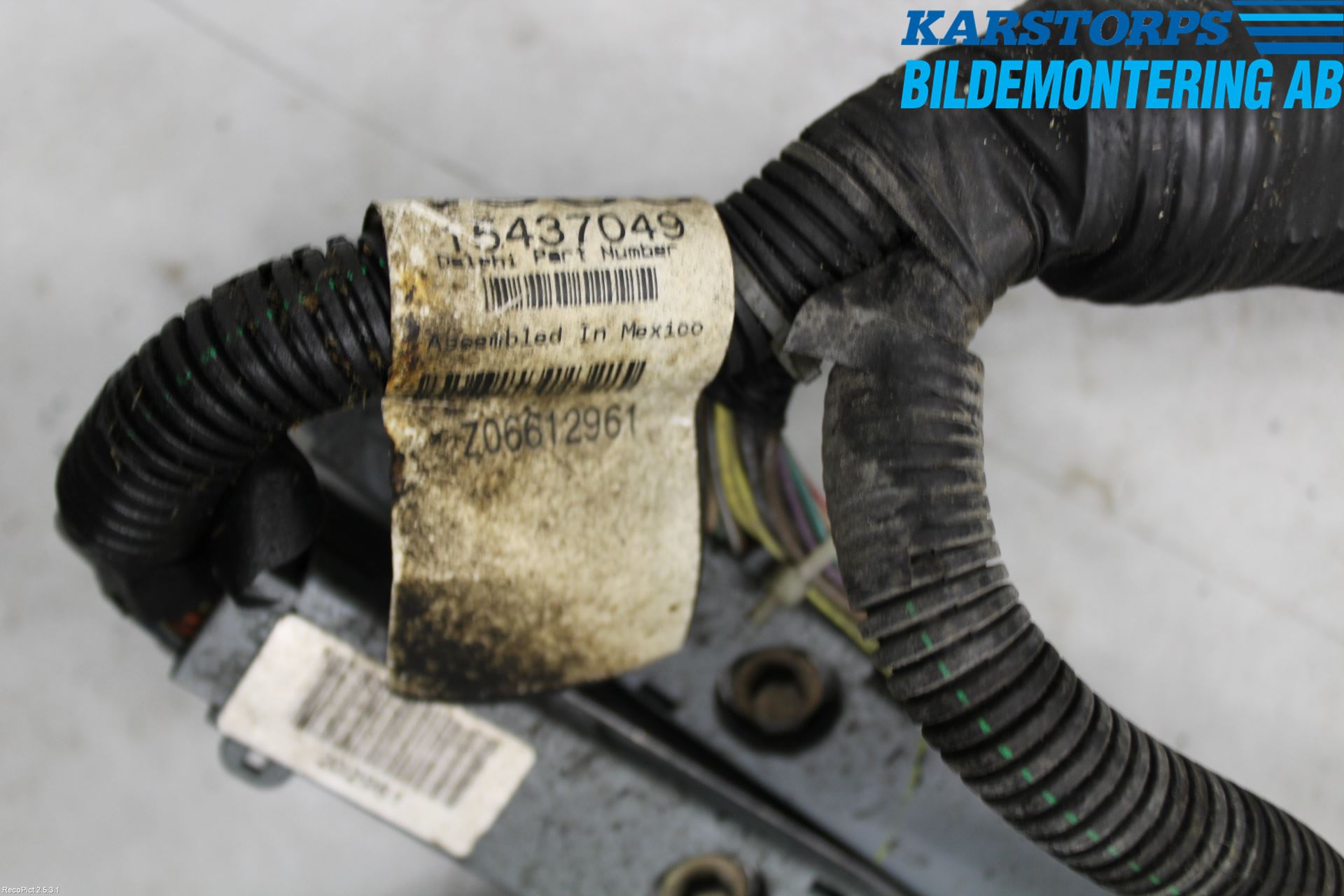 Chevrolet SILVERADO PICKUP Kabelhärva