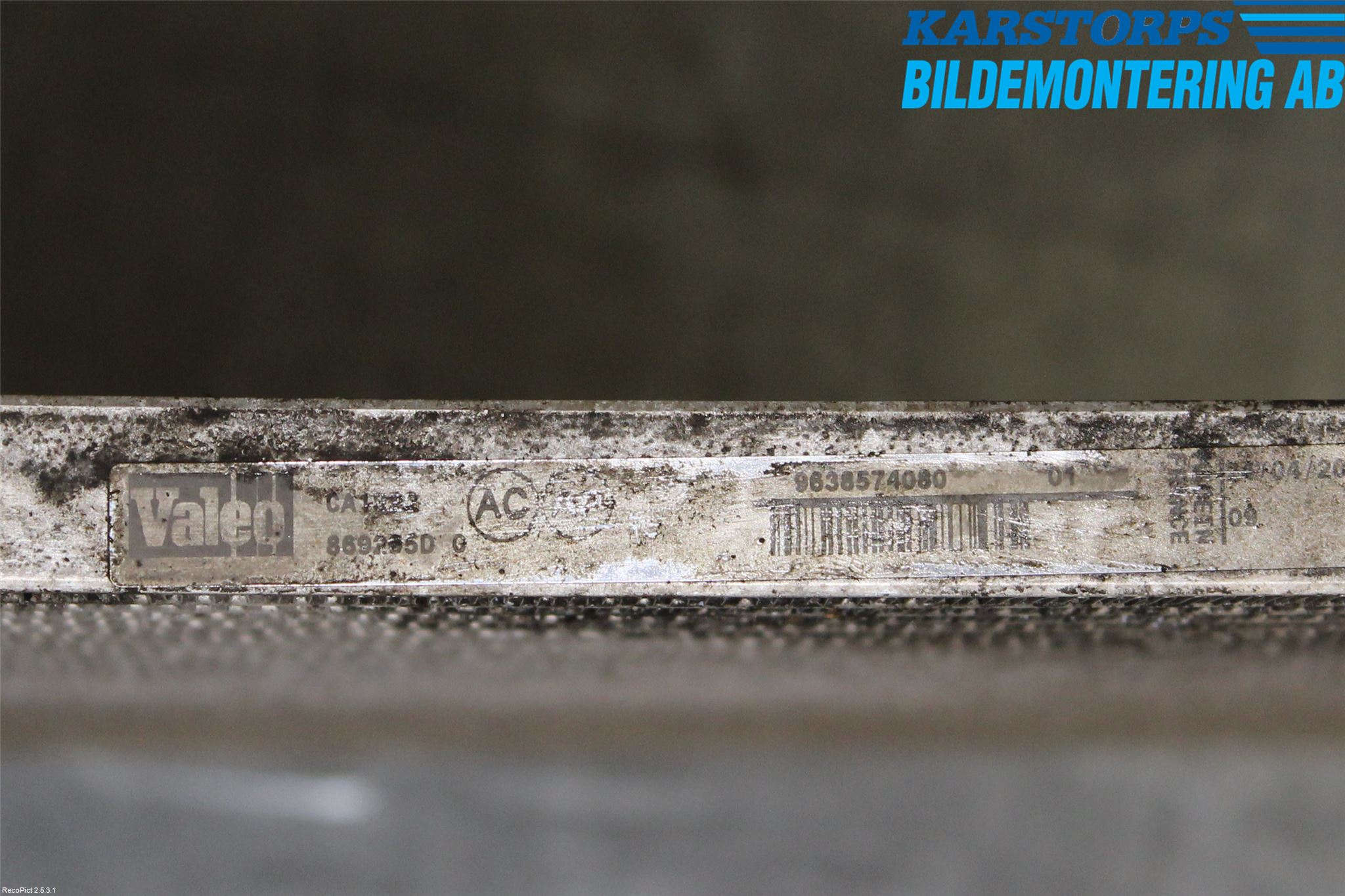 Peugeot 307     01-05 Ac Kondensor-Kylare