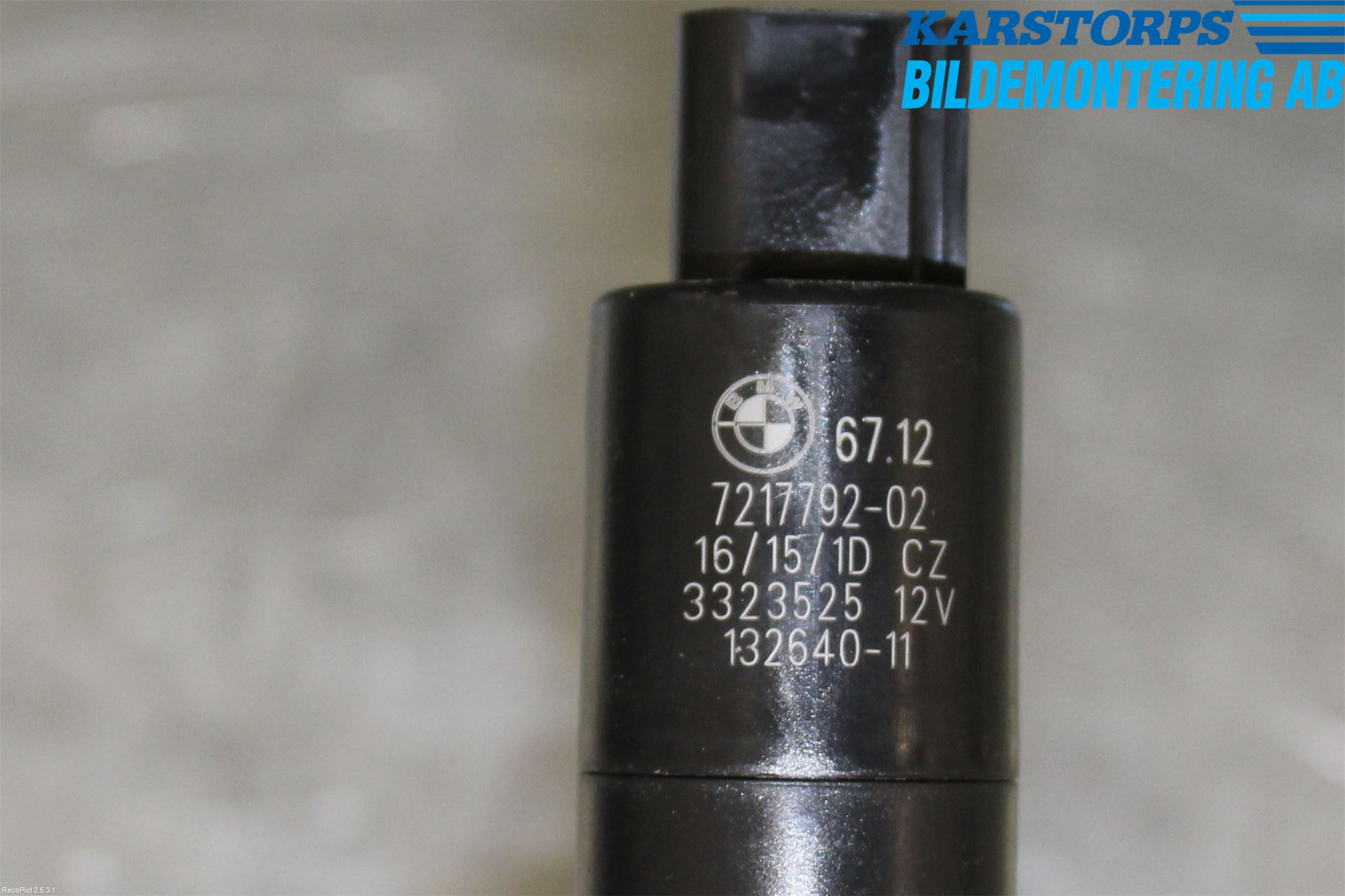 BMW 3 F30/F31/F80 12-19 Spolarpump Högtryck