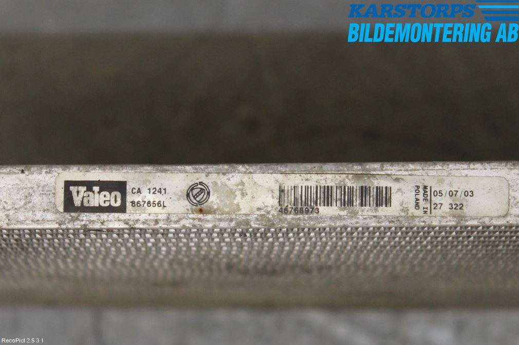 Alfa 147 Ac Kondensor-Kylare