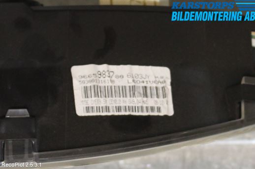 Peugeot PARTNER 08-15 Instrument Komb