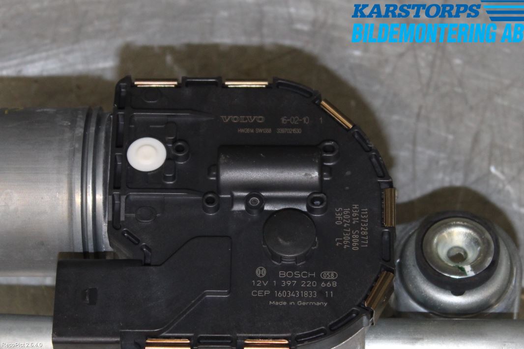 Volvo XC60 14-17 Torkarmekanism Vindruta