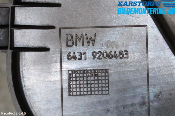 BMW 1 F20/F21 11-19 Torpedplåt-Torpedplast