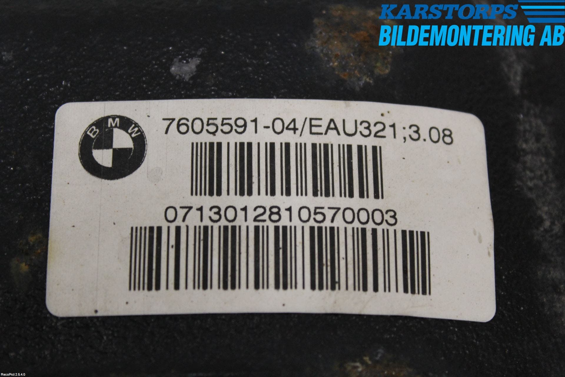 BMW 1 F20/F21 11-19 Bakväxel-Diff