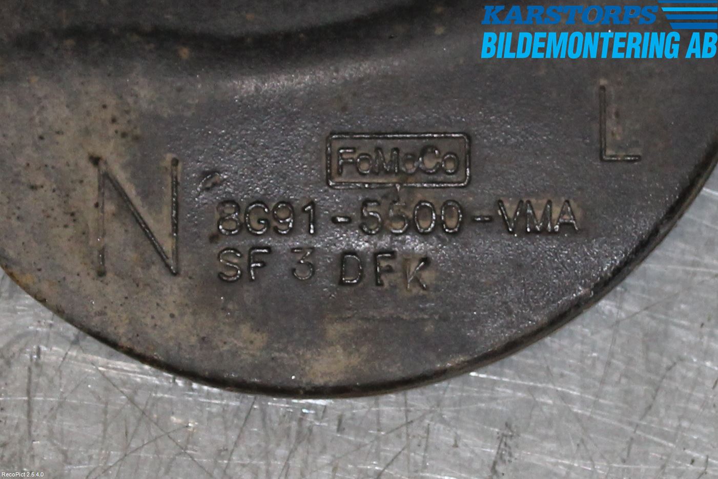 Volvo V70 08-13 Bärarm Bak Övre Vänster