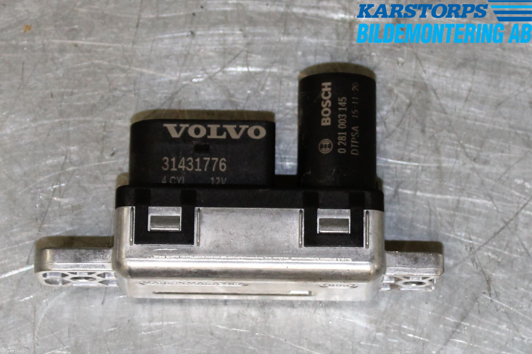 Volvo V60 14-18 Relä Glödning Diesel