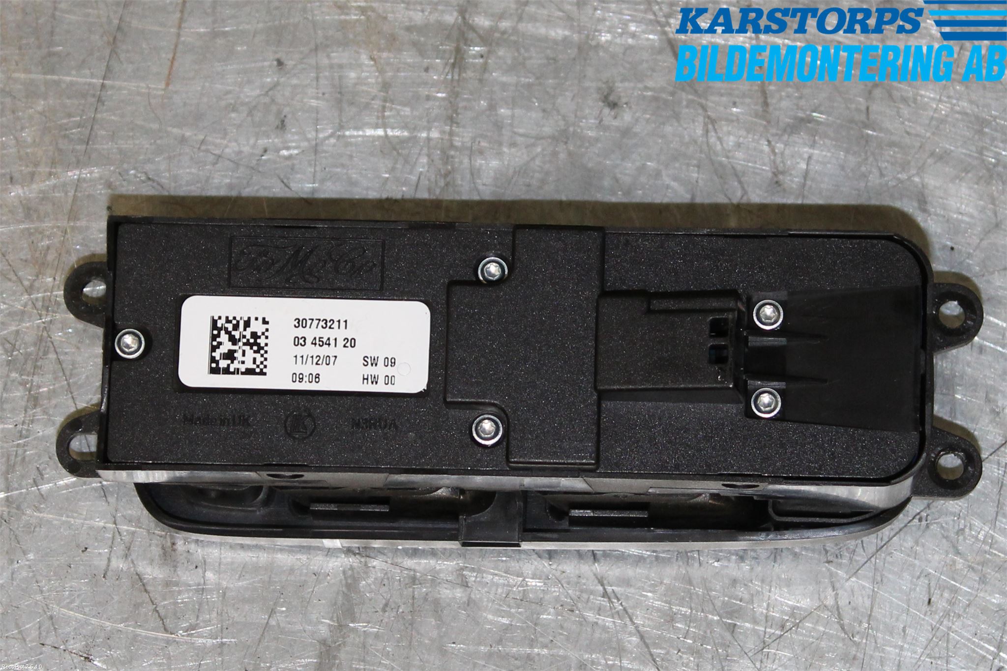 Volvo V50 08-12 Strömställare Elhiss