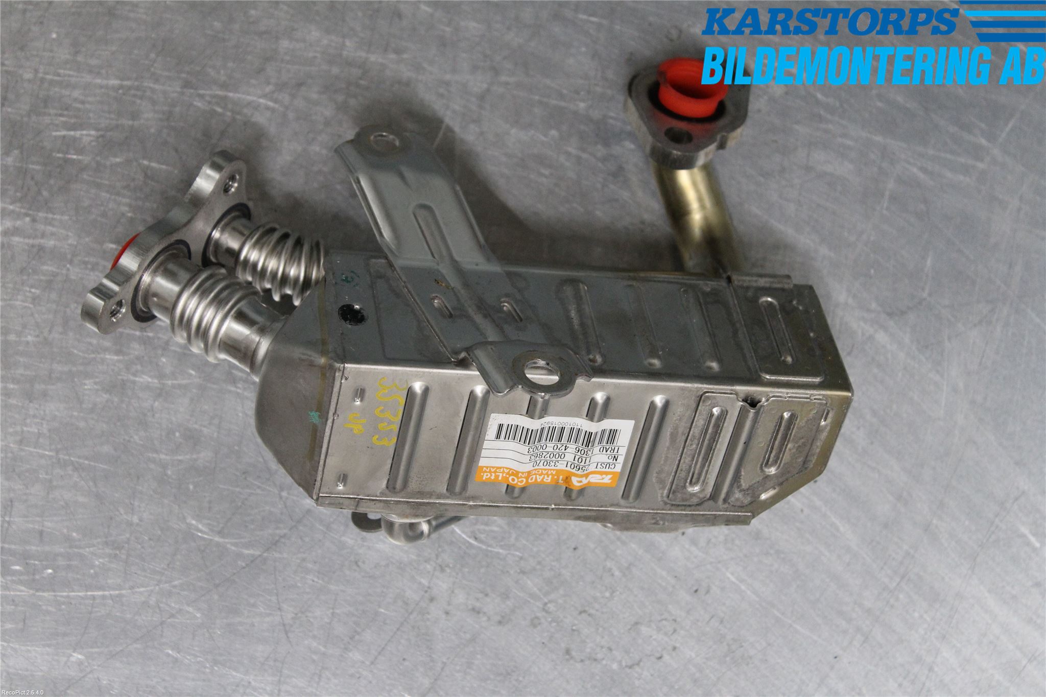 Toyota AURIS 10-12 Avgaskylare