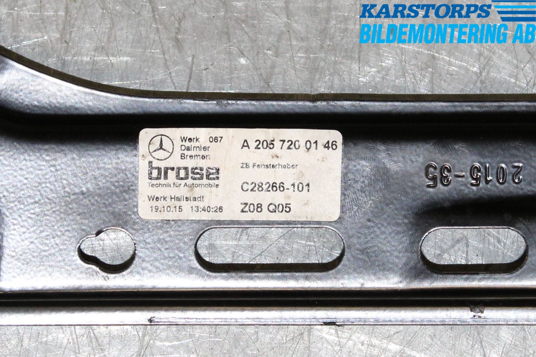 Mercedes-Benz MB C-KLASS (W205) 14-21 Fönsterhiss El Kompl