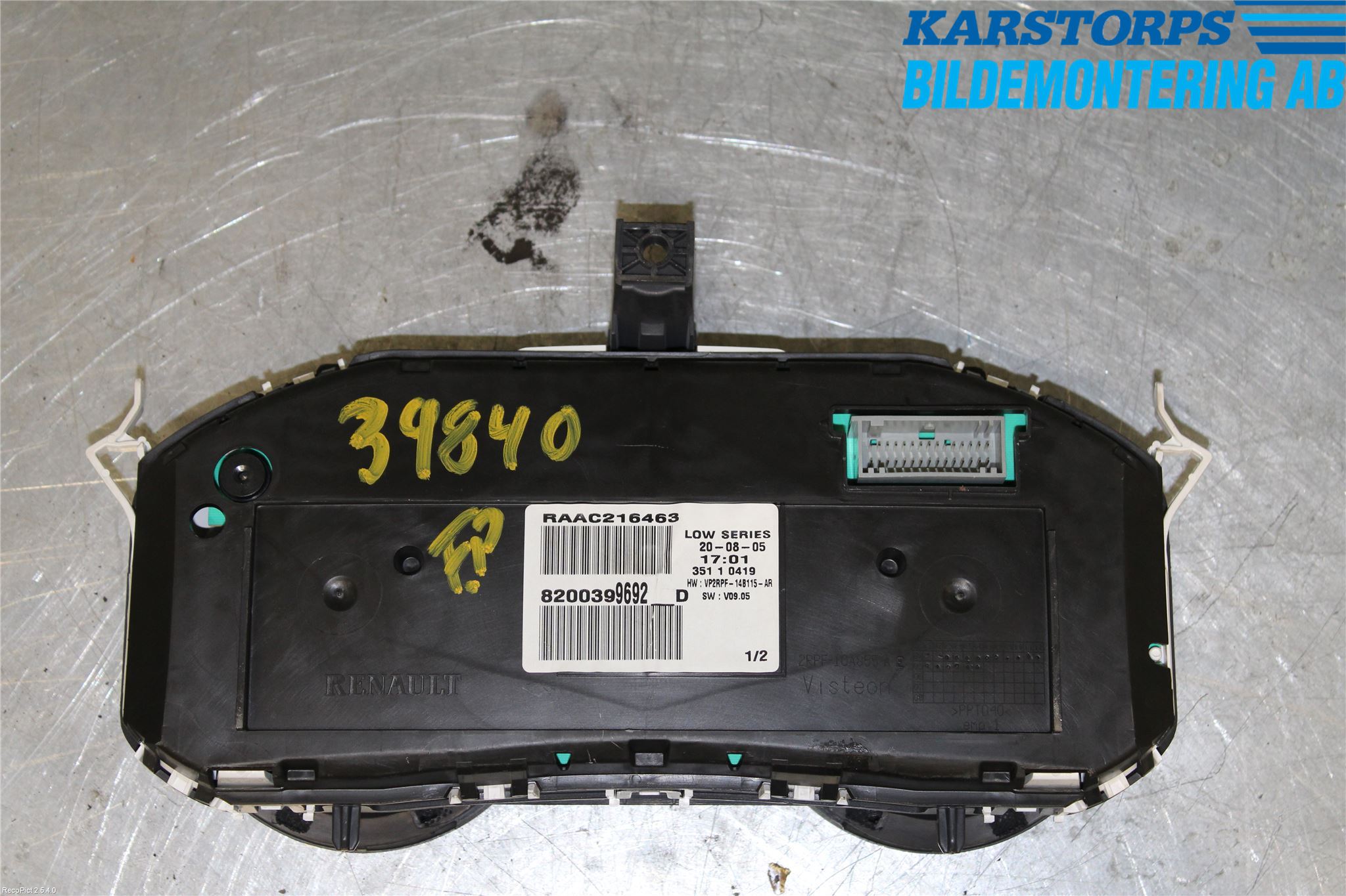 Renault MÉGANE II  03-05 Instrument Komb