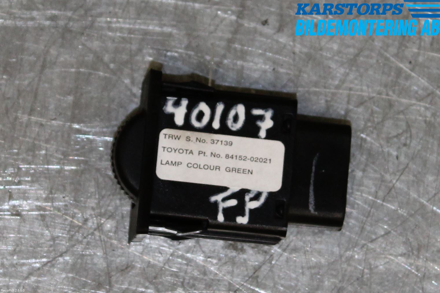 Toyota COROLLA VERSO 04-07 Str Ljusvidd Reglering