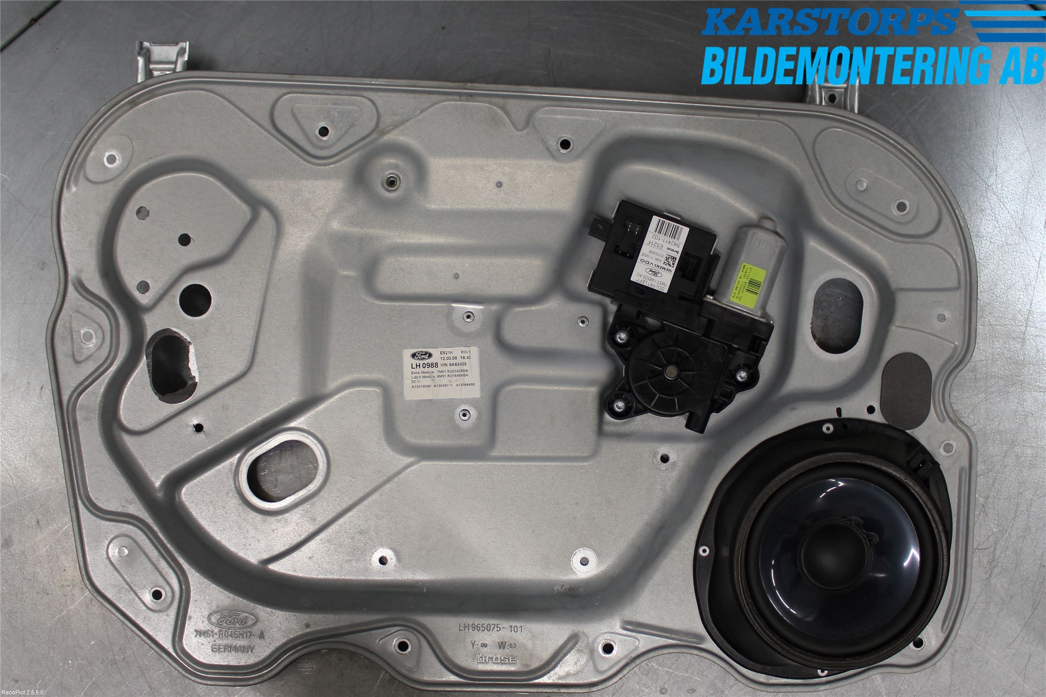 Ford KUGA 08-12 Fönsterhiss El Kompl