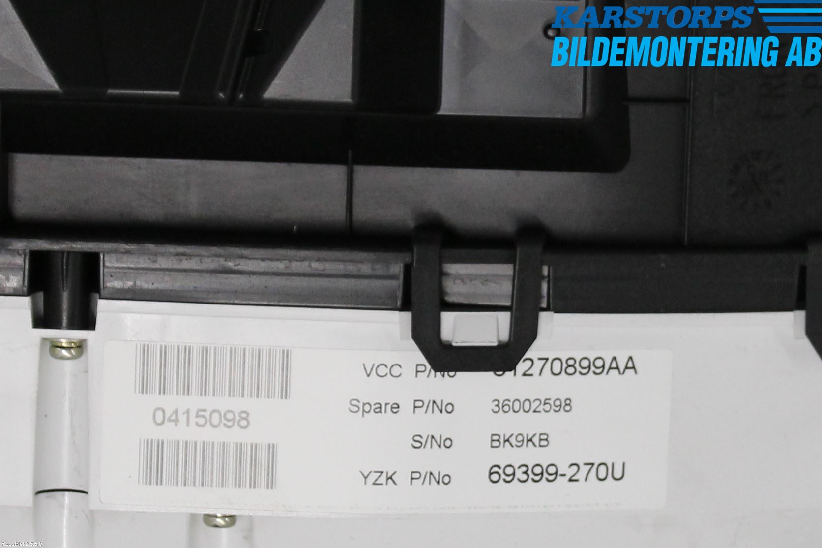 Volvo V70 08-13 Instrument Komb