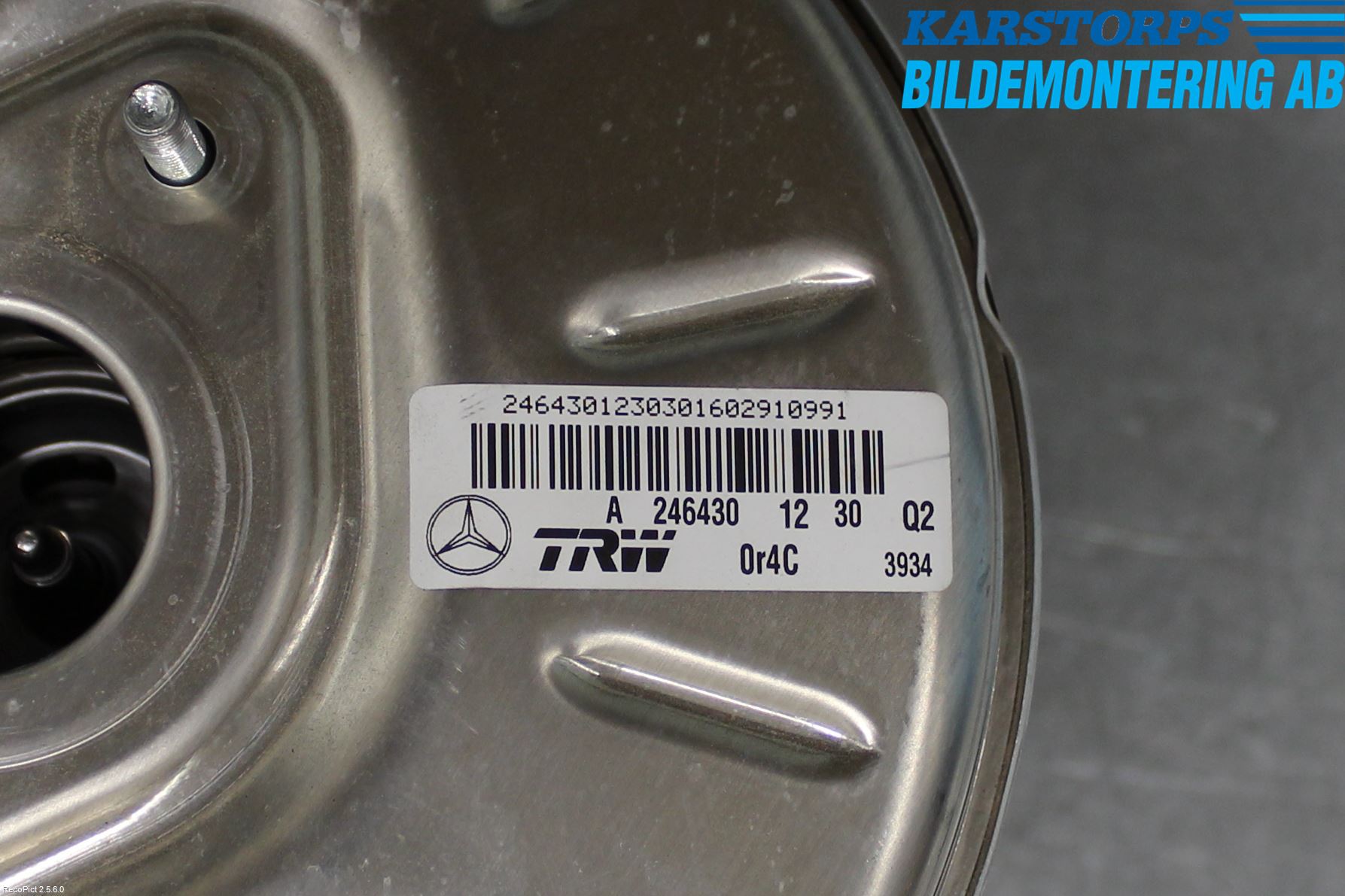 Mercedes-Benz MB B-KLASS (W246/W242) 12-19 Bromsservo